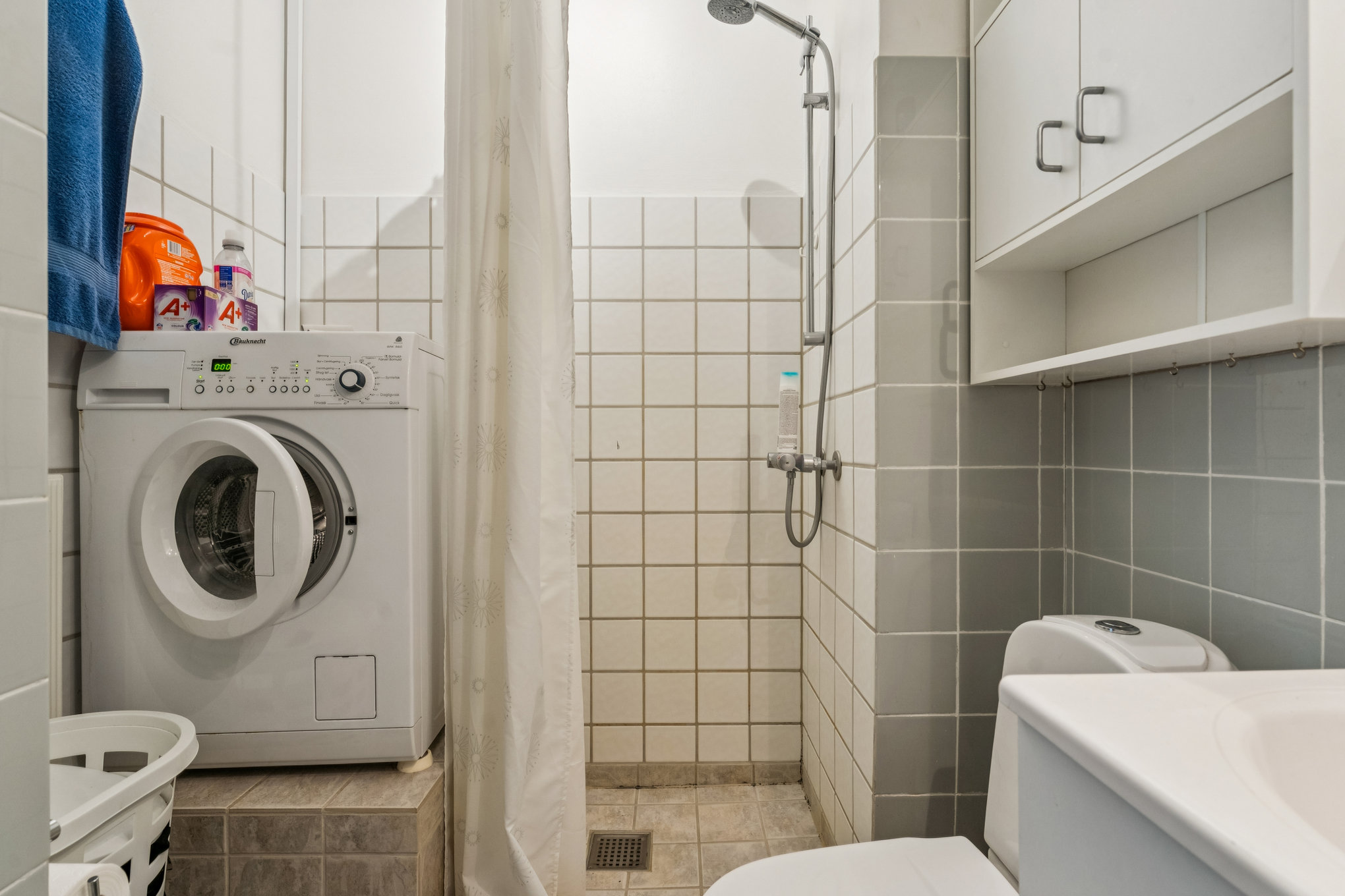 Fremhævet badeværelse billede i fuldskærmstilstand. Billede af Skelvangsvej 113, 1. th., 8920 Randers NV