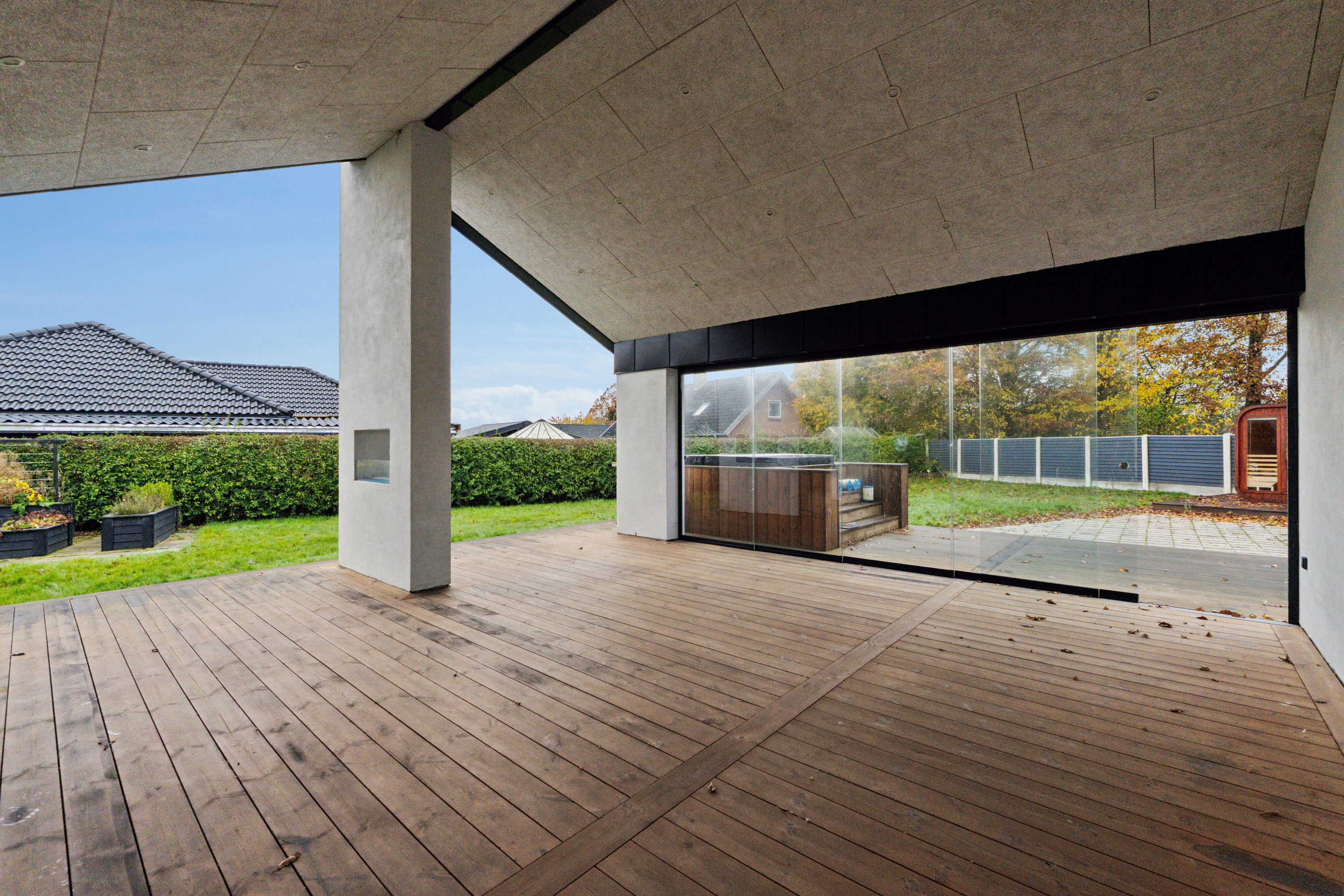 Fremhævet terrasse billede i fuldskærmstilstand. Billede af Marie Bregendahls Vej 57, 7430 Ikast