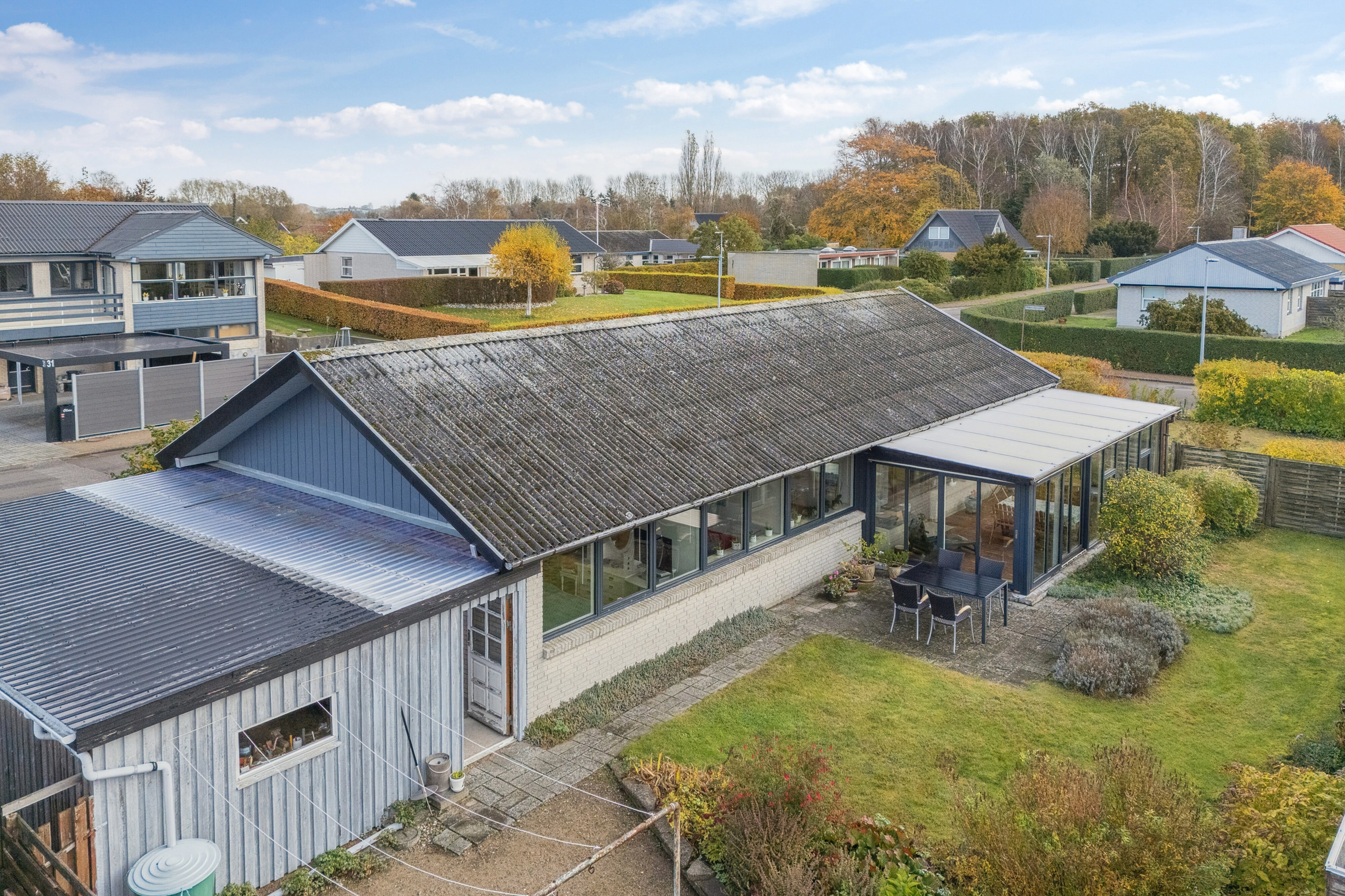 Fremhævet luftfoto billede i fuldskærmstilstand. Billede af Smedevej 20, 4400 Kalundborg