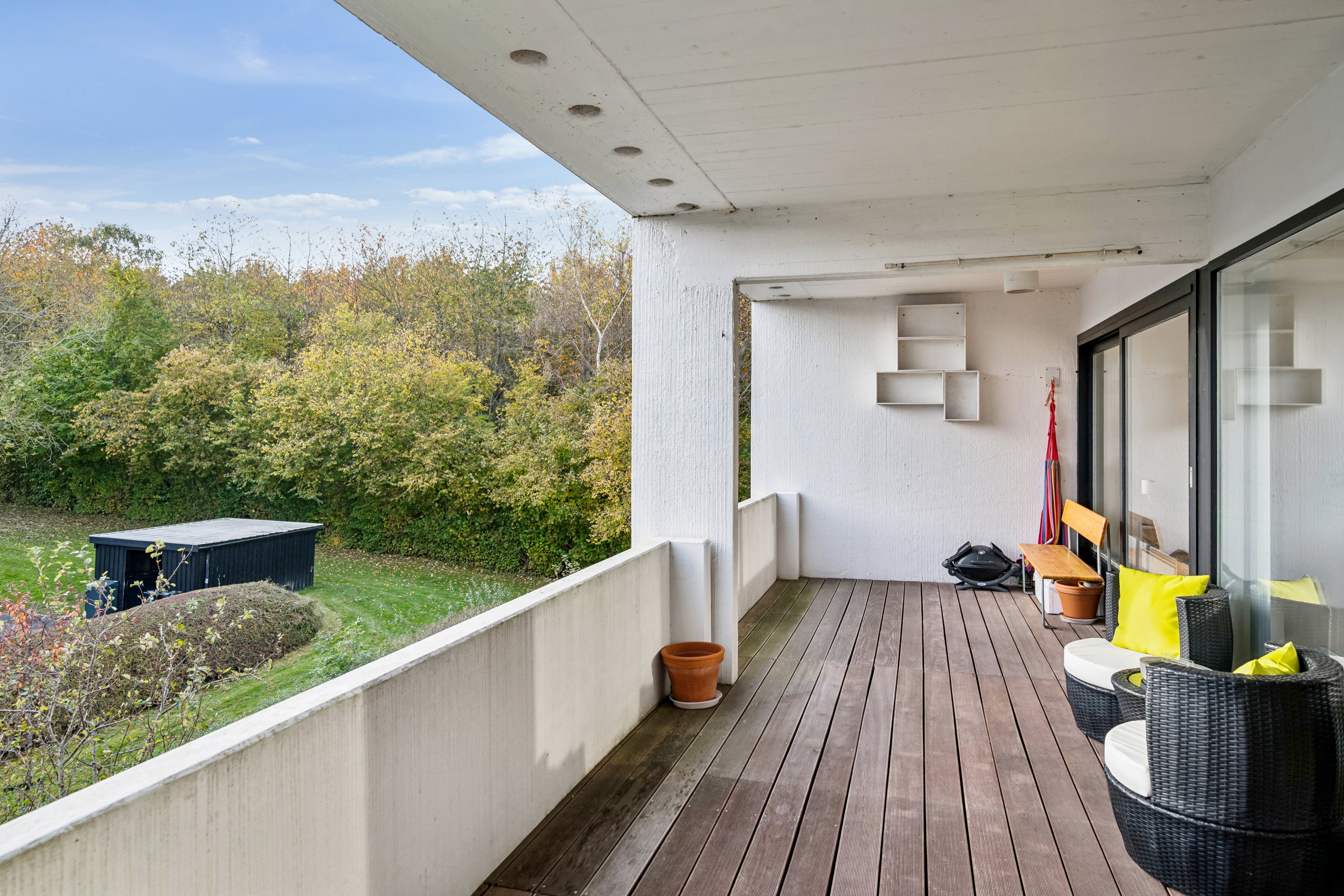 Fremhævet terrasse billede i fuldskærmstilstand. Billede af Kantorvænget 7, 2. 155., 8240 Risskov