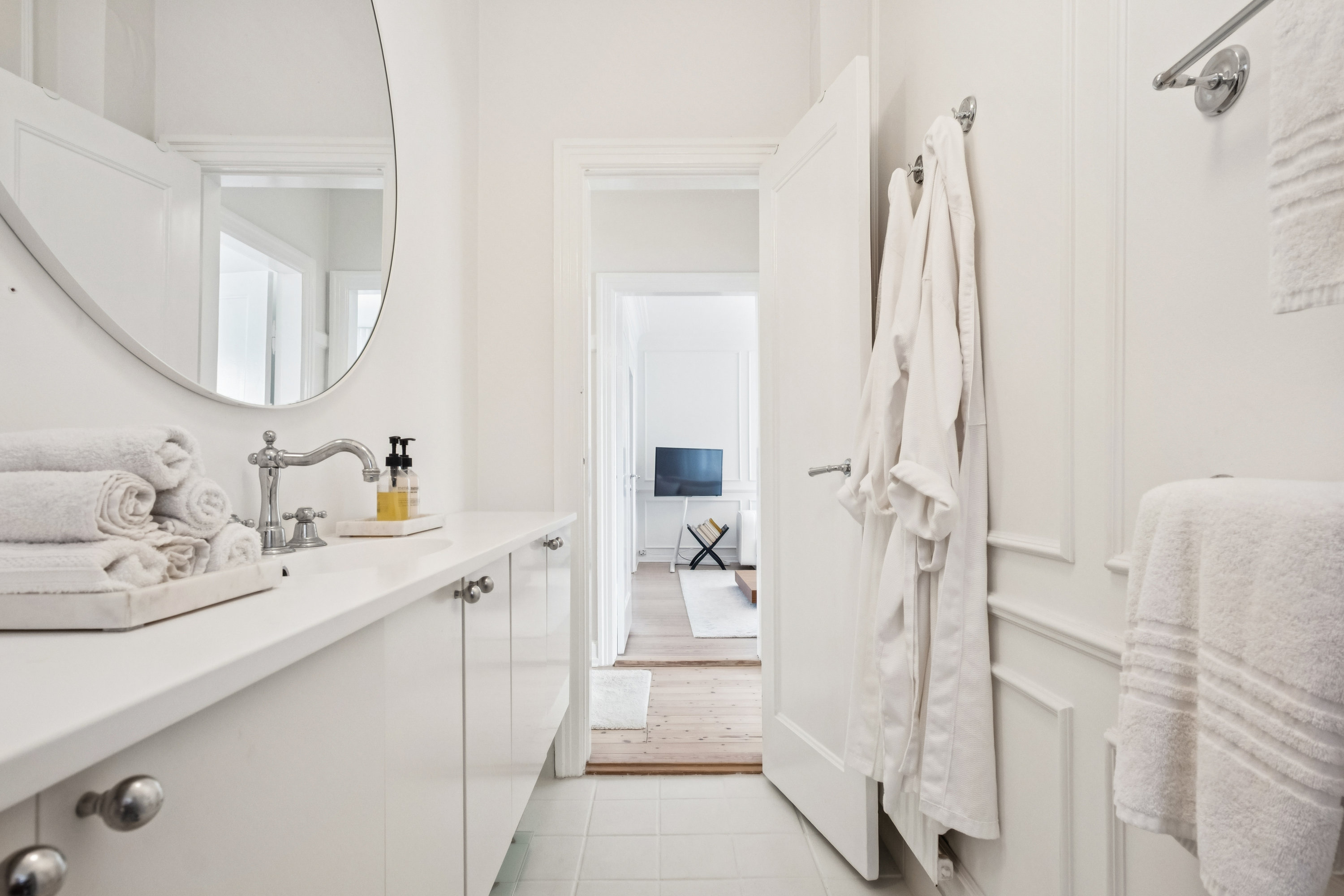 Fremhævet badeværelse billede i fuldskærmstilstand. Billede af Vestre Ringgade 41, 1. tv., 8000 Aarhus C