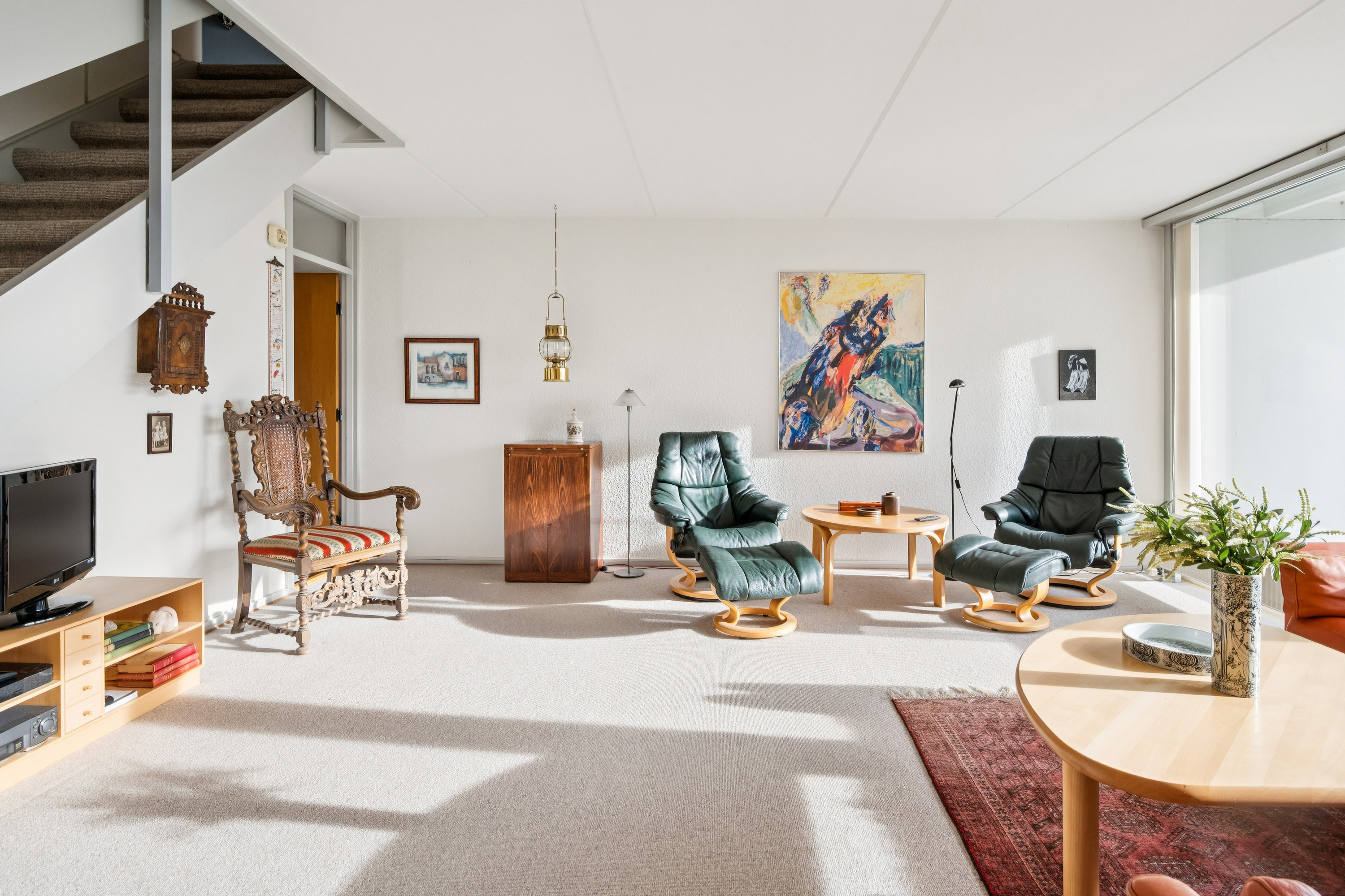 Fremhævet stue billede i fuldskærmstilstand. Billede af Vestervang 10, 5. 1055., 8000 Aarhus C