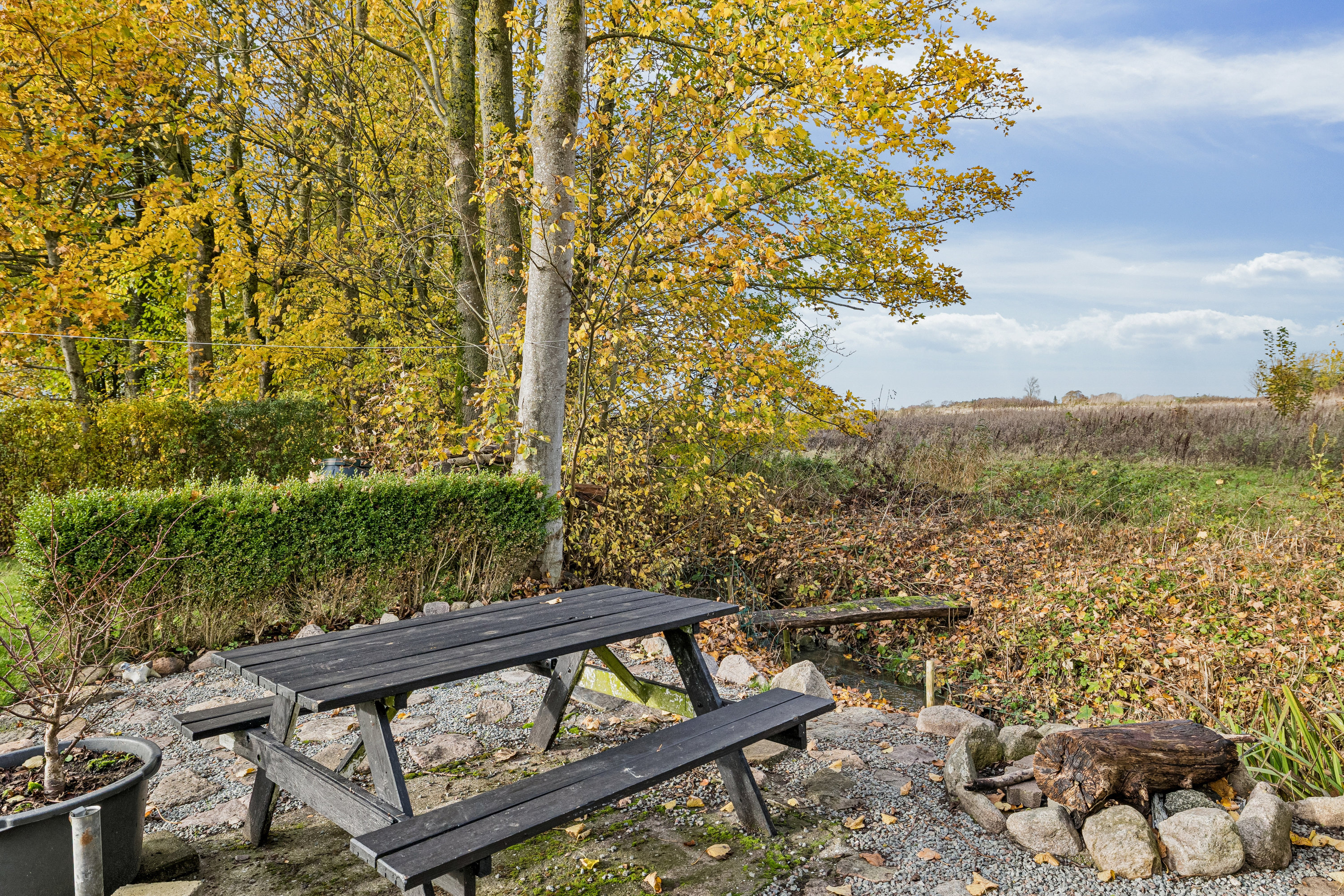 Fremhævet bålplads billede i fuldskærmstilstand. Billede af Hvilstedvej 12, Hvilsted, 8355 Solbjerg