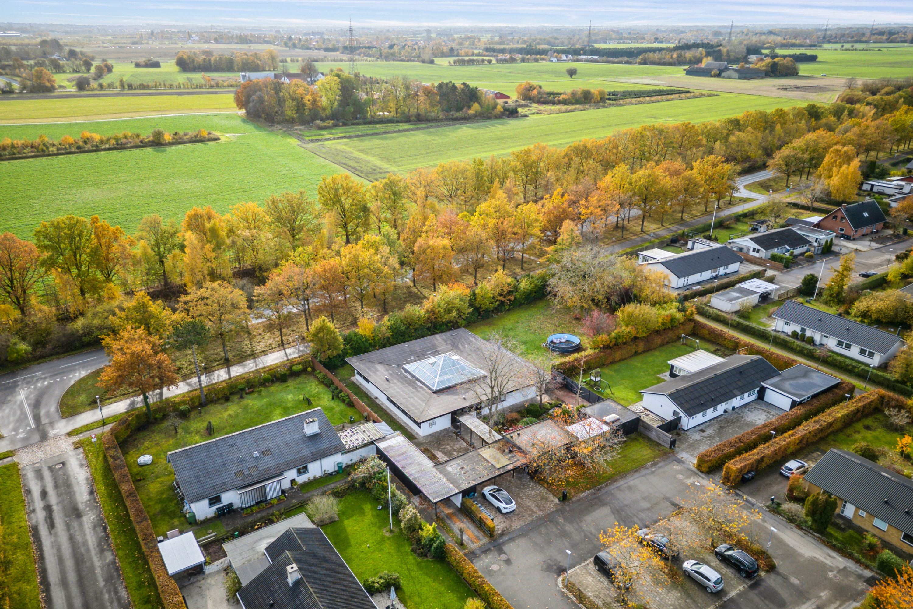 Fremhævet luftfoto billede i fuldskærmstilstand. Billede af Hegnstoften 5, 2630 Taastrup