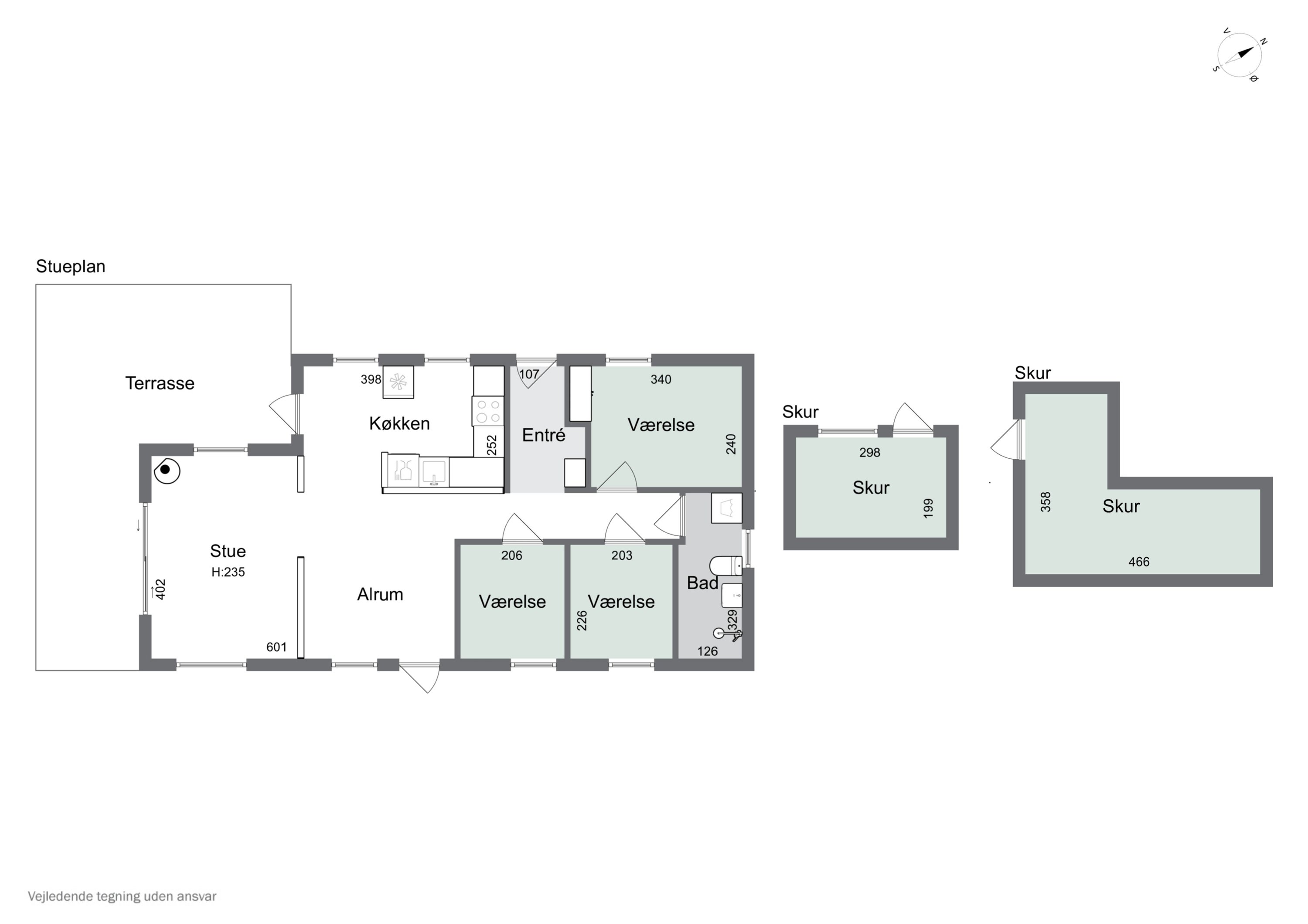 Plantegninger billede af Vigen 2, Snogebæk, 3730 Nexø