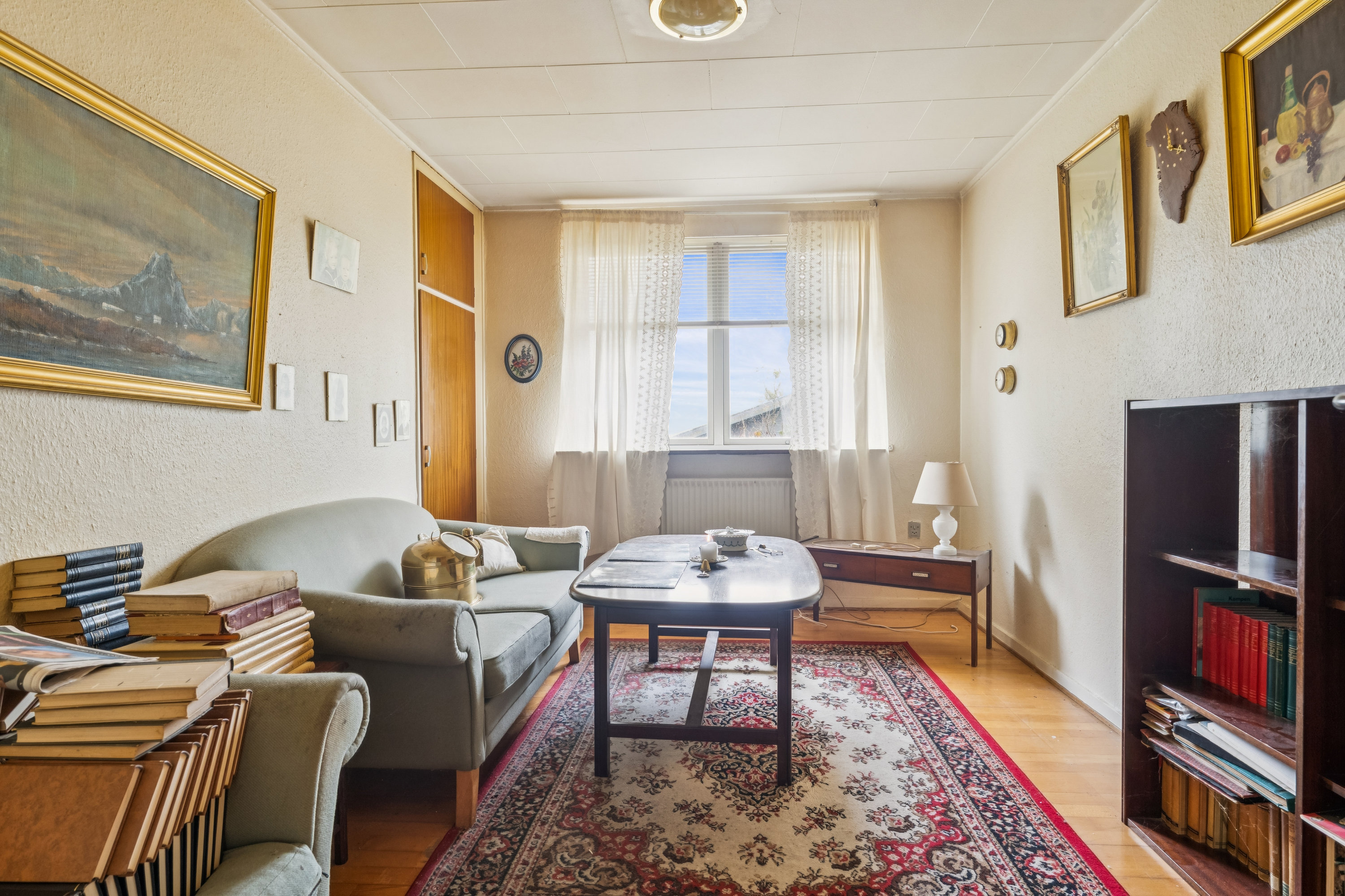 Fremhævet stue billede i fuldskærmstilstand. Billede af Kildebakken 6, Ø Tørslev, 8983 Gjerlev J