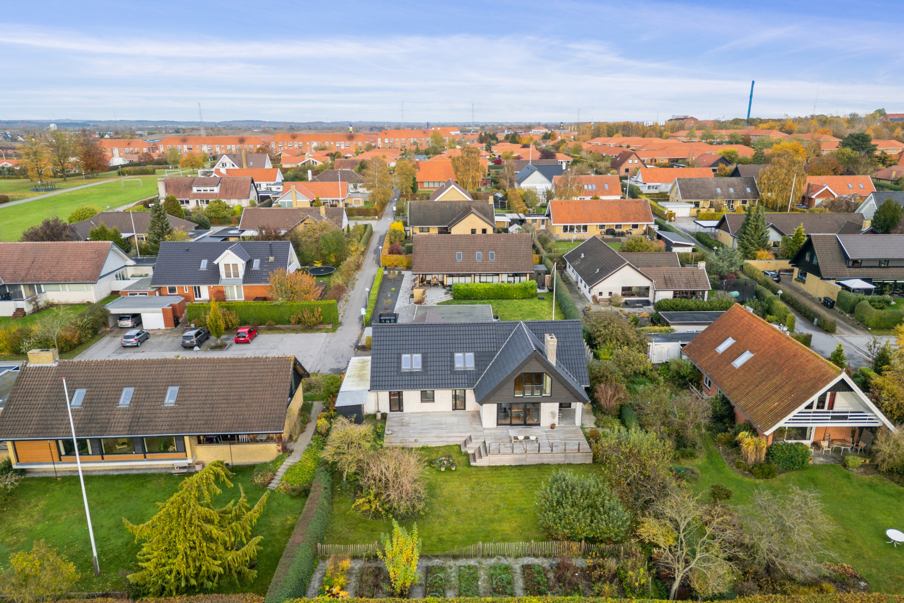 Miniaturebillede 1: luftfoto. Billede af Bregnebjergvej 6, 4100 Ringsted