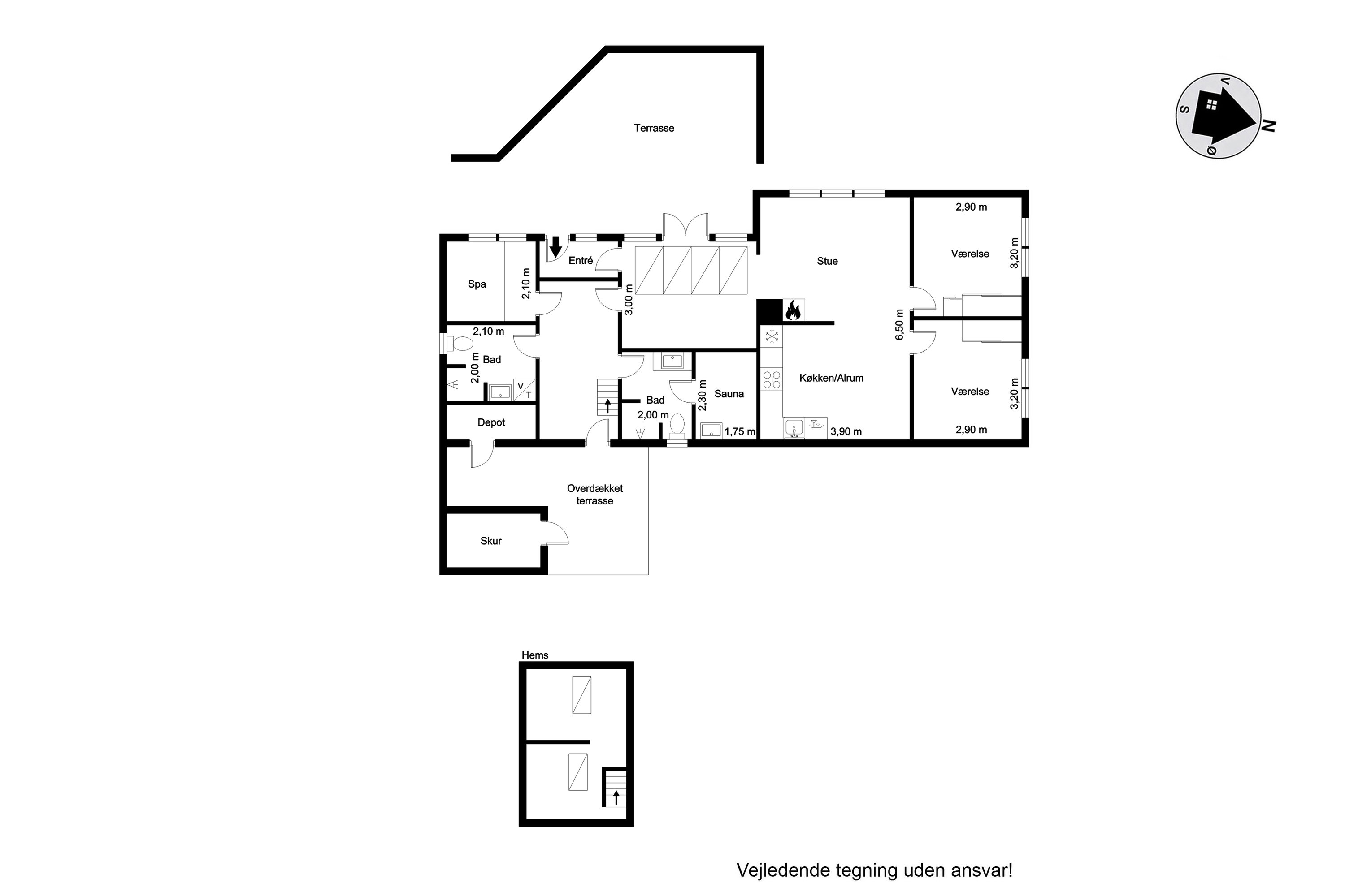Plantegninger billede af Søndervang 79, Lønne, 6830 Nørre Nebel