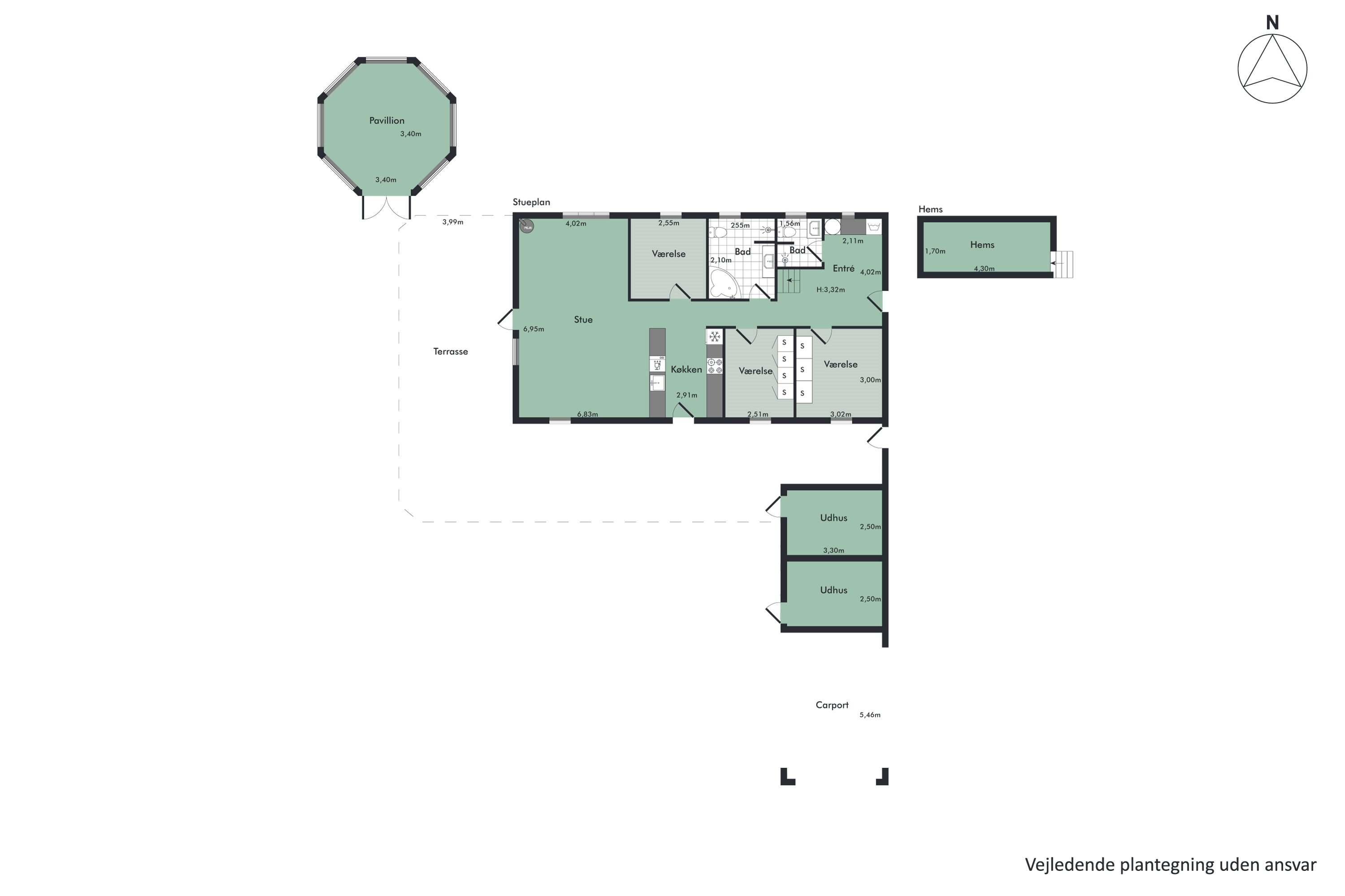 Plantegninger billede af Engdraget 8, Hou, 9370 Hals