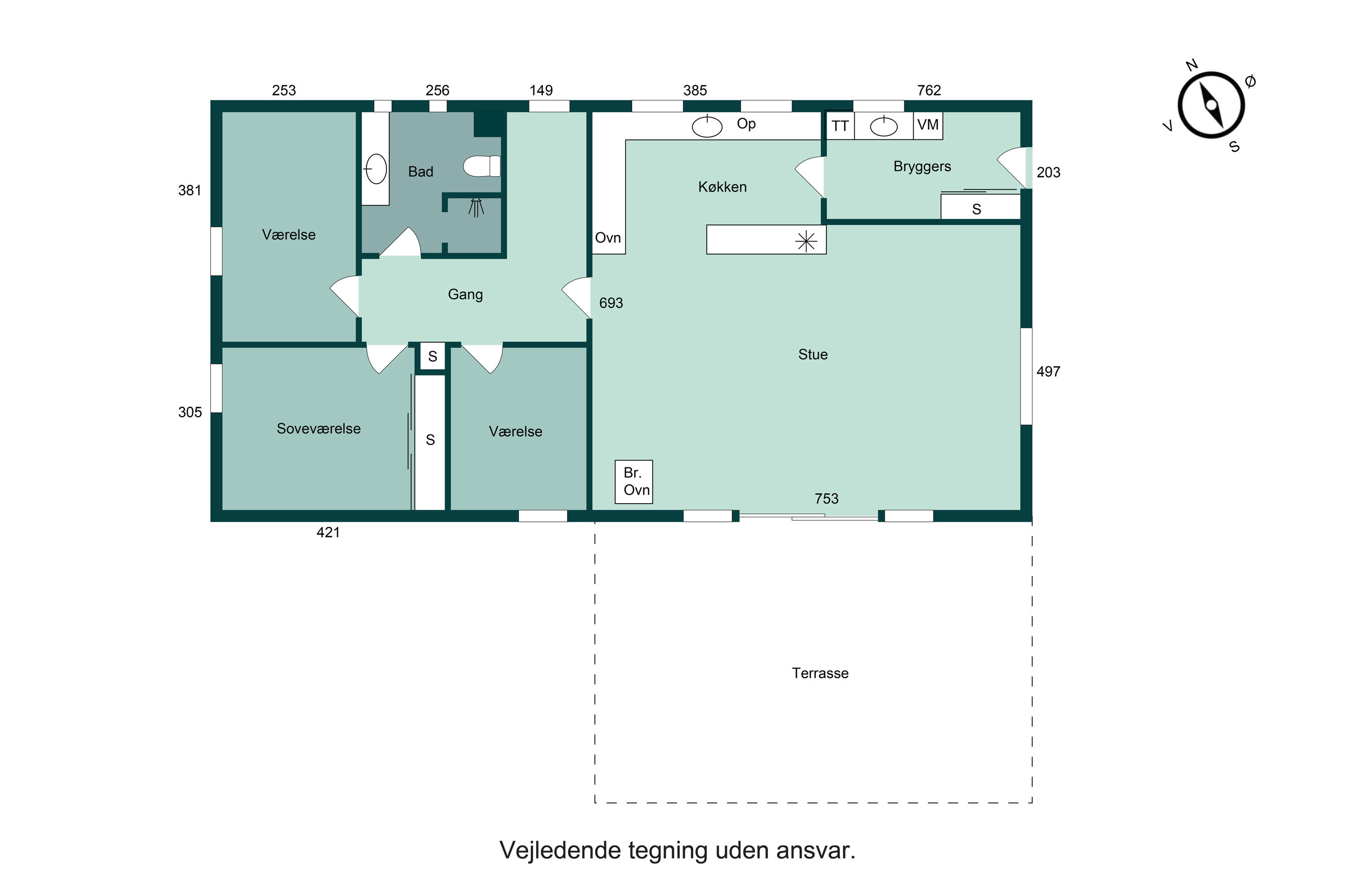 Plantegninger billede af Rugvænget 28, 8700 Horsens
