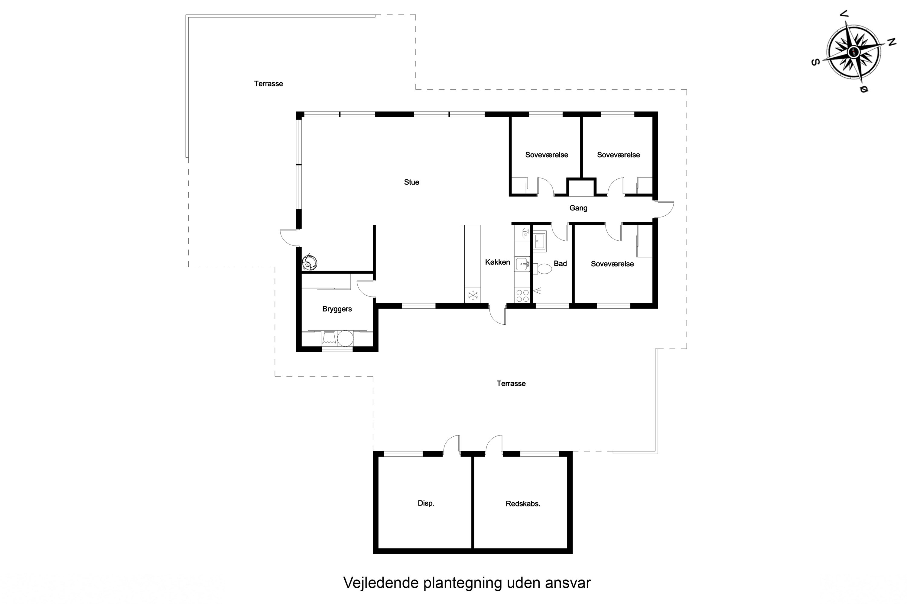 Plantegninger billede af Store Klit 63, Rindby Strand, 6720 Fanø