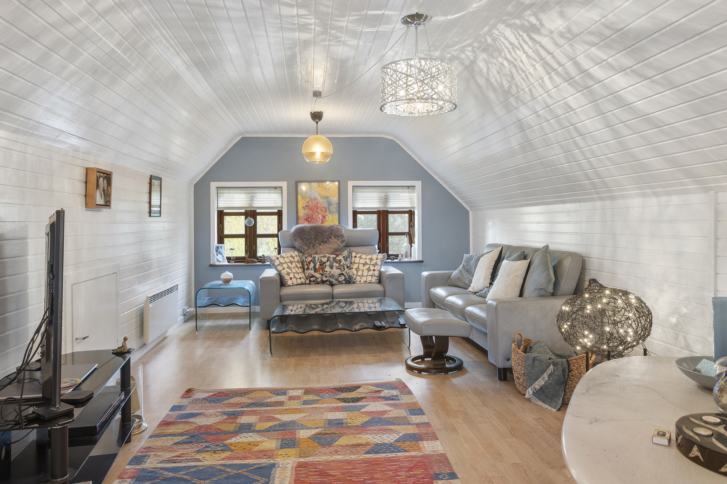 Fremhævet stue billede i fuldskærmstilstand. Billede af Lyngsaafælledvej 11, Lyngså, 9300 Sæby