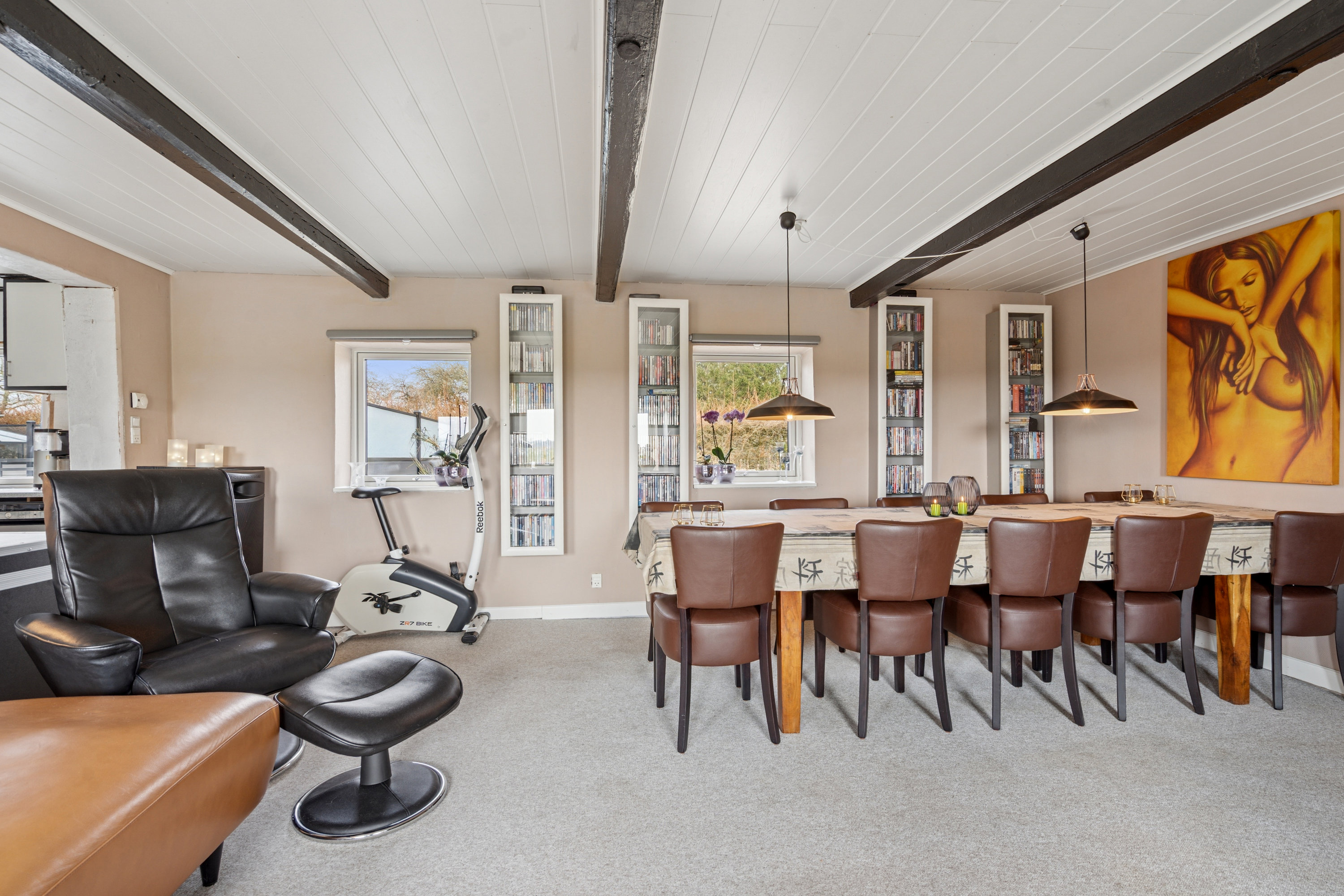 Fremhævet stue billede i fuldskærmstilstand. Billede af Hedebovej 36, Heden, 5750 Ringe