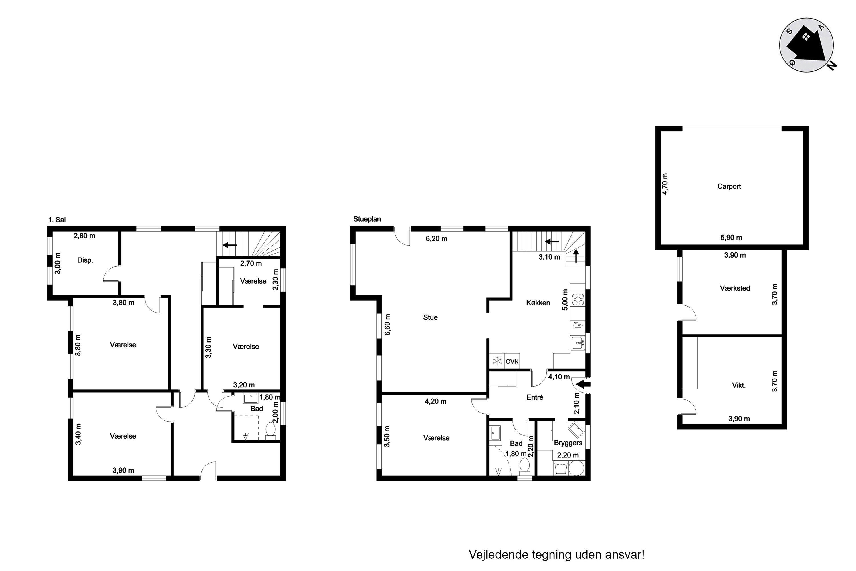 Plantegninger billede af Bovvej 3A, 6372 Bylderup-Bov