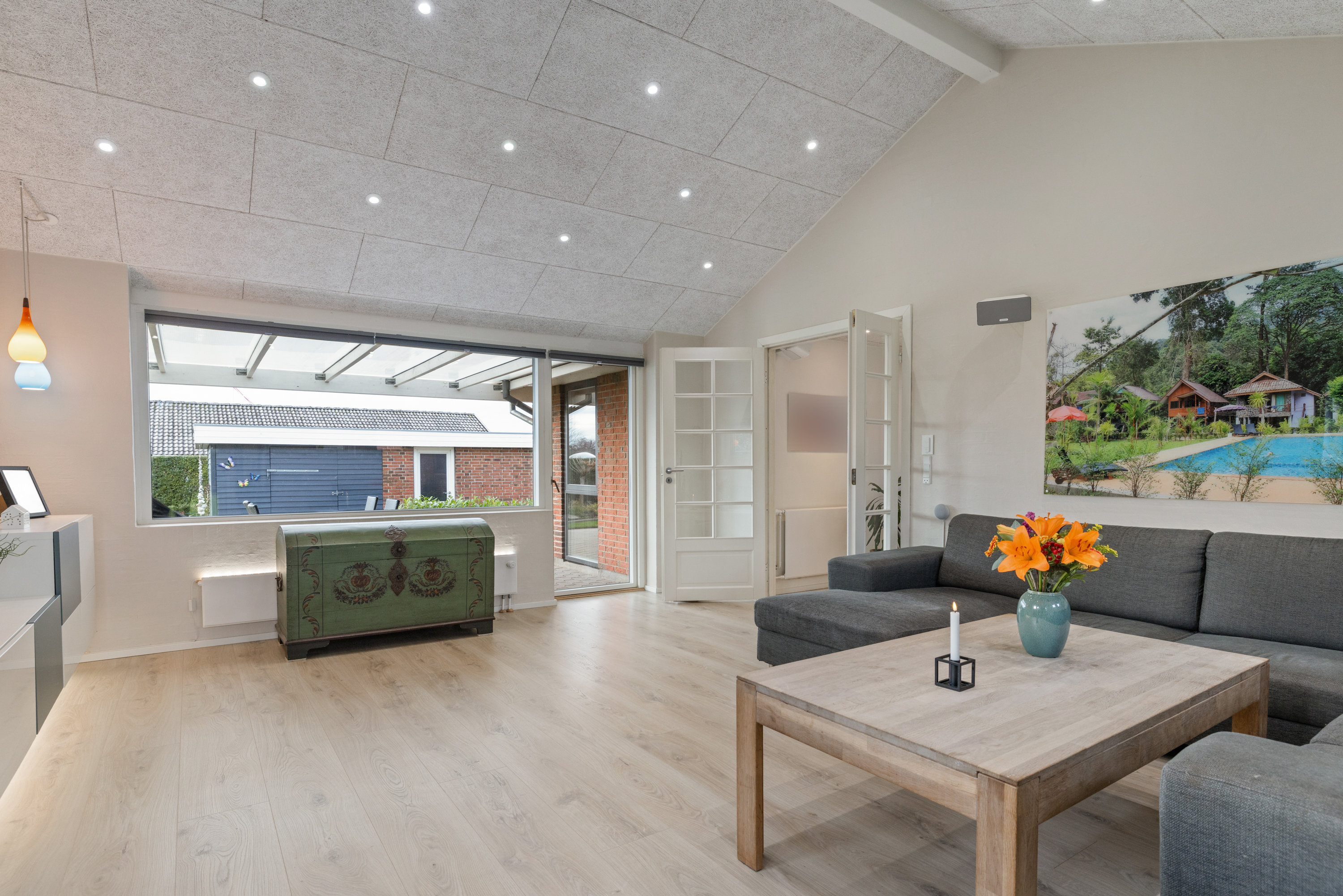 Fremhævet stue billede i fuldskærmstilstand. Billede af Stenten 45, Bøgeskov, 7000 Fredericia