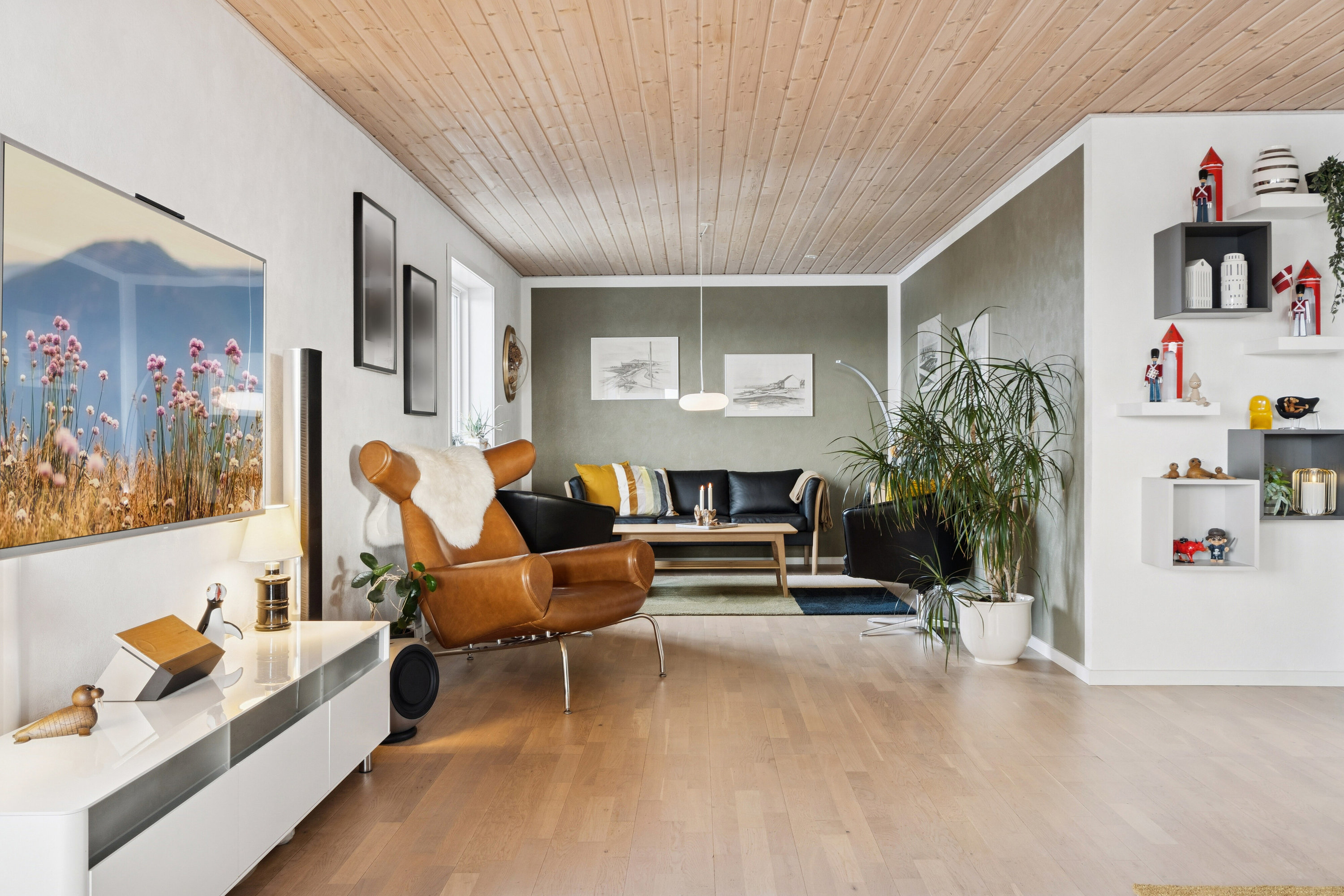 Fremhævet stue billede i fuldskærmstilstand. Billede af Bakkevej 3, 7755 Bedsted Thy