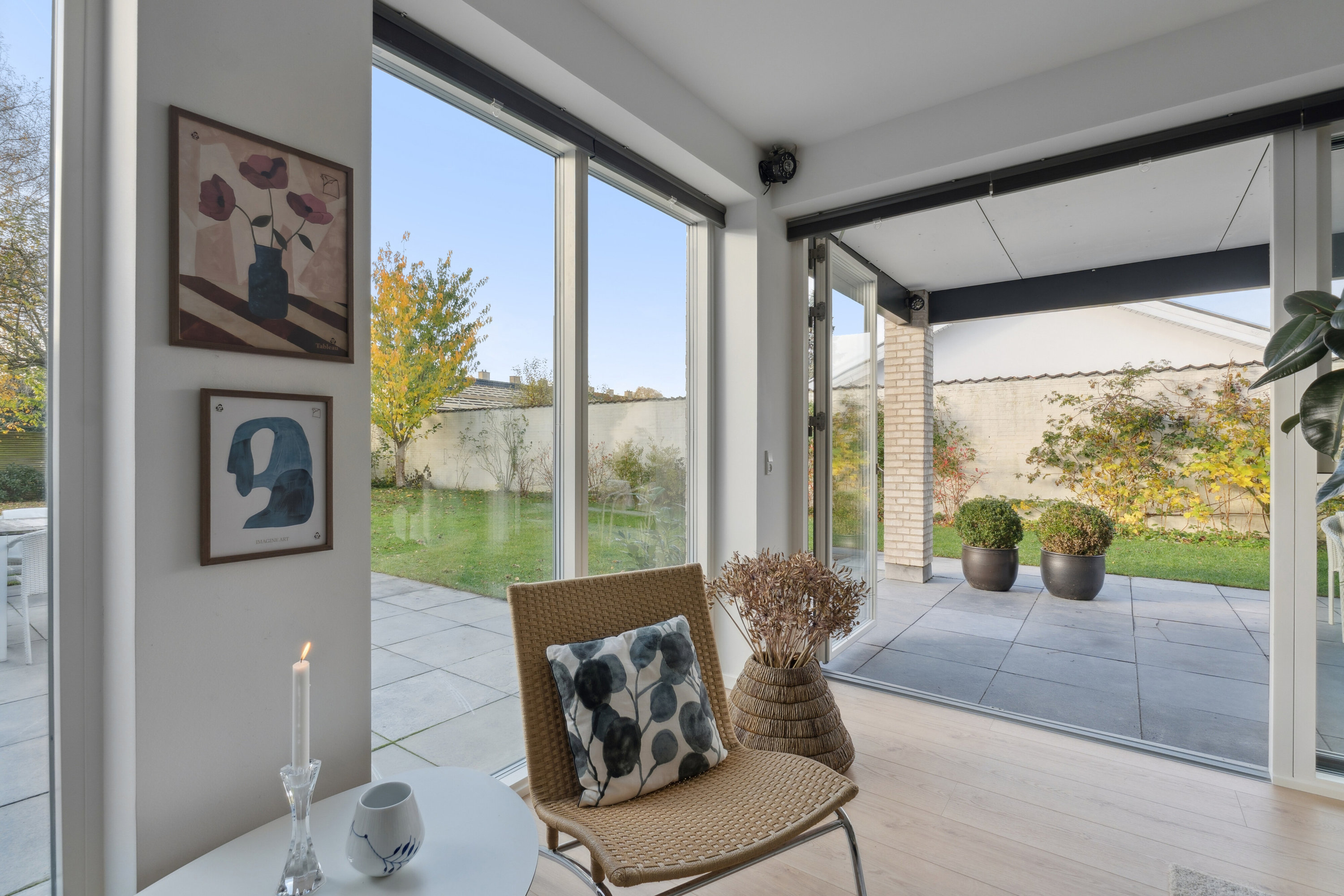 Fremhævet stue billede i fuldskærmstilstand. Billede af Nybrovej 195A, 2800 Kongens Lyngby