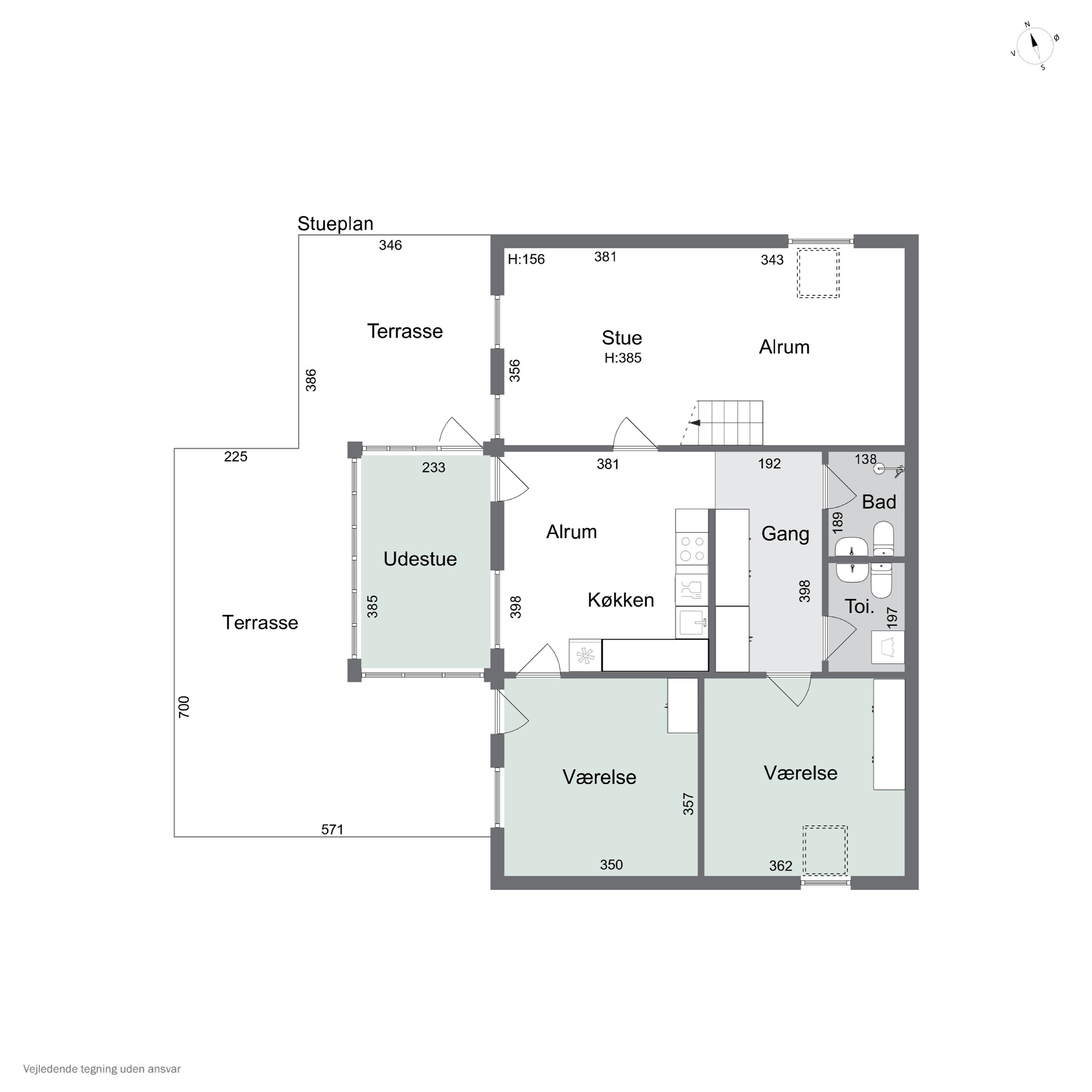 Plantegninger billede af Gl. Vindingevej 236, 5800 Nyborg