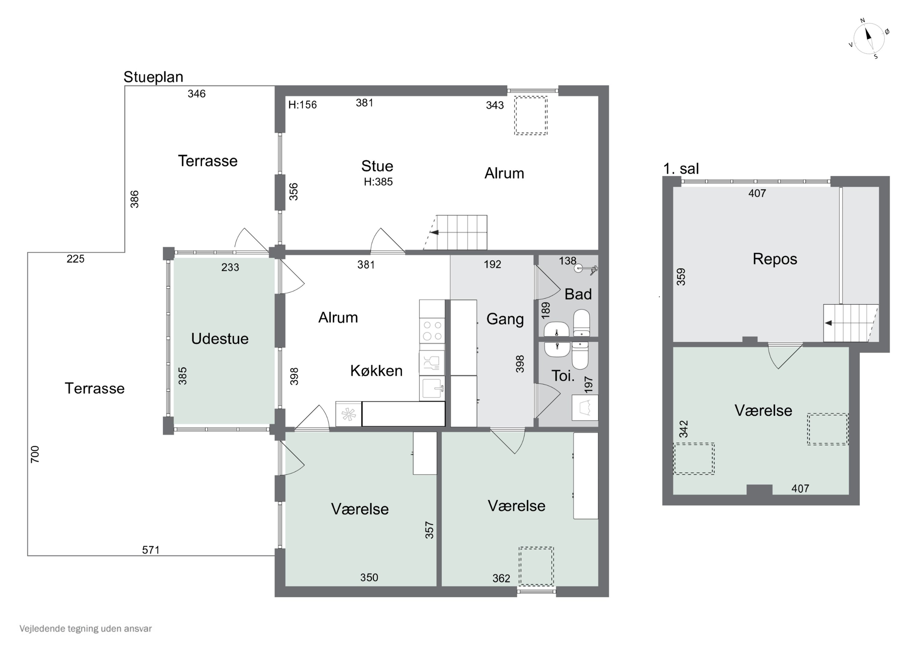 Plantegninger billede af Gl. Vindingevej 236, 5800 Nyborg