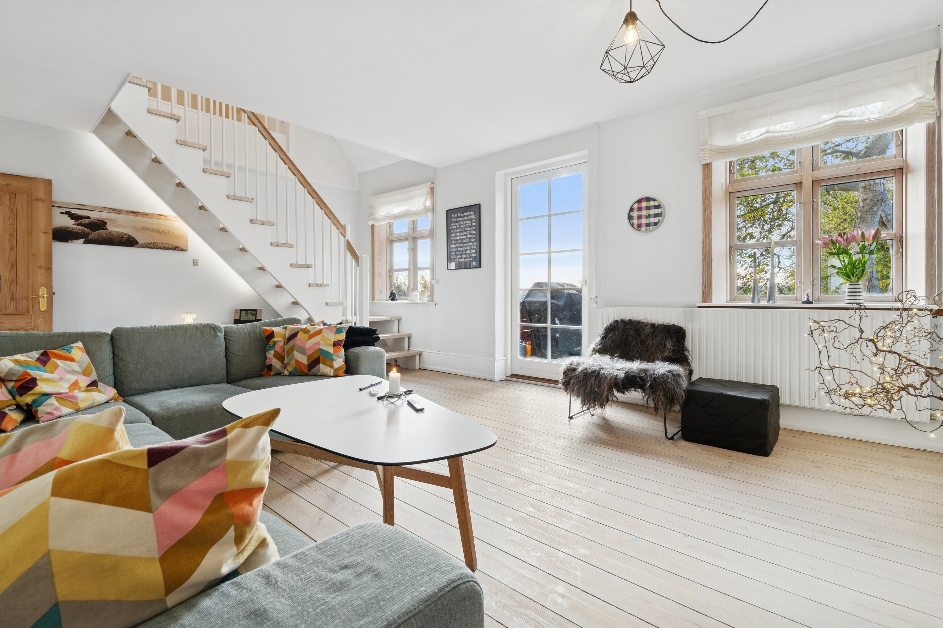 Fremhævet stue billede i fuldskærmstilstand. Billede af Østermarievej 14, Ibsker, 3740 Svaneke