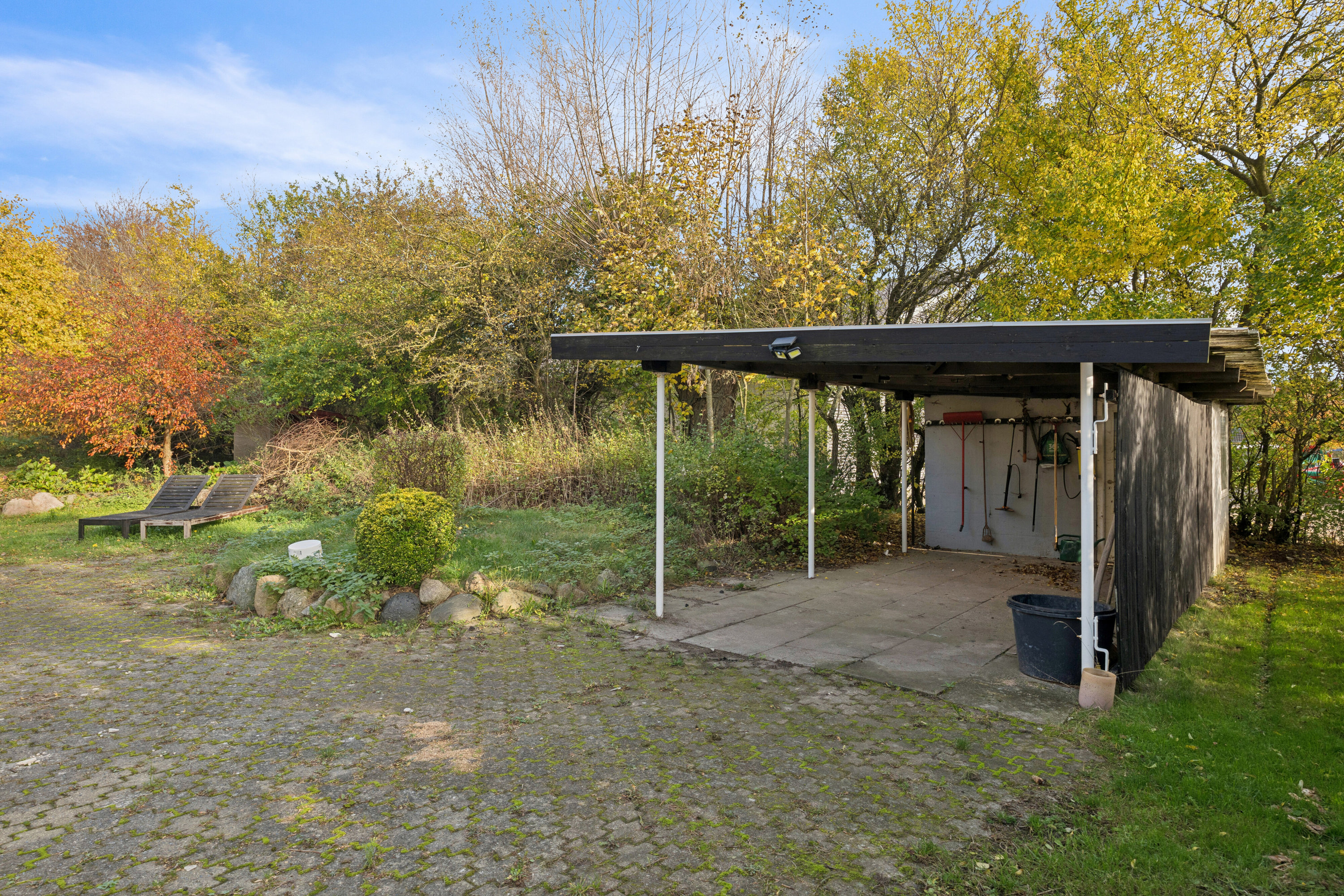 Fremhævet udendørs billede i fuldskærmstilstand. Billede af Ørslevvej 243, 4735 Mern