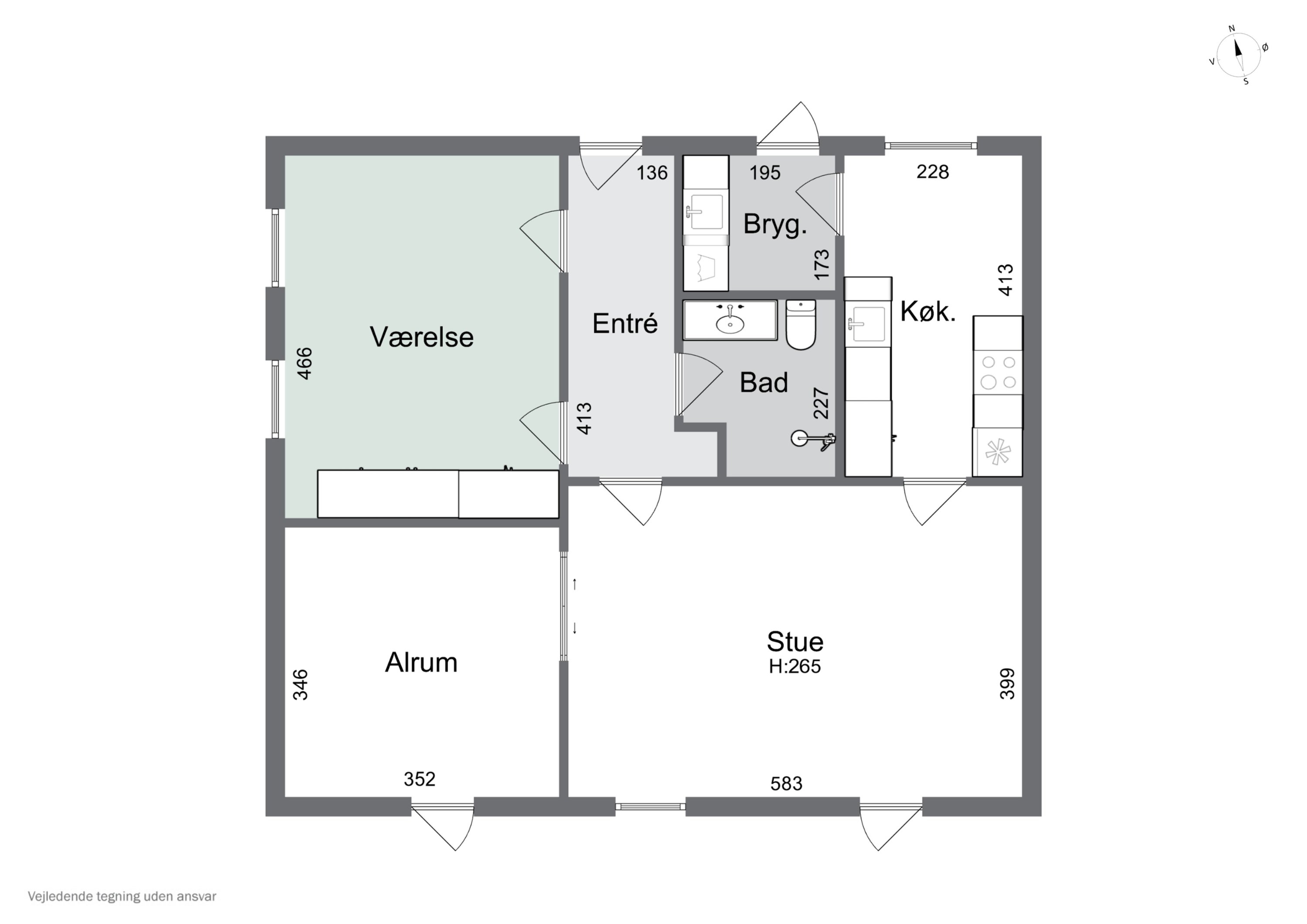 Plantegninger billede af Kernevej 48, 4760 Vordingborg