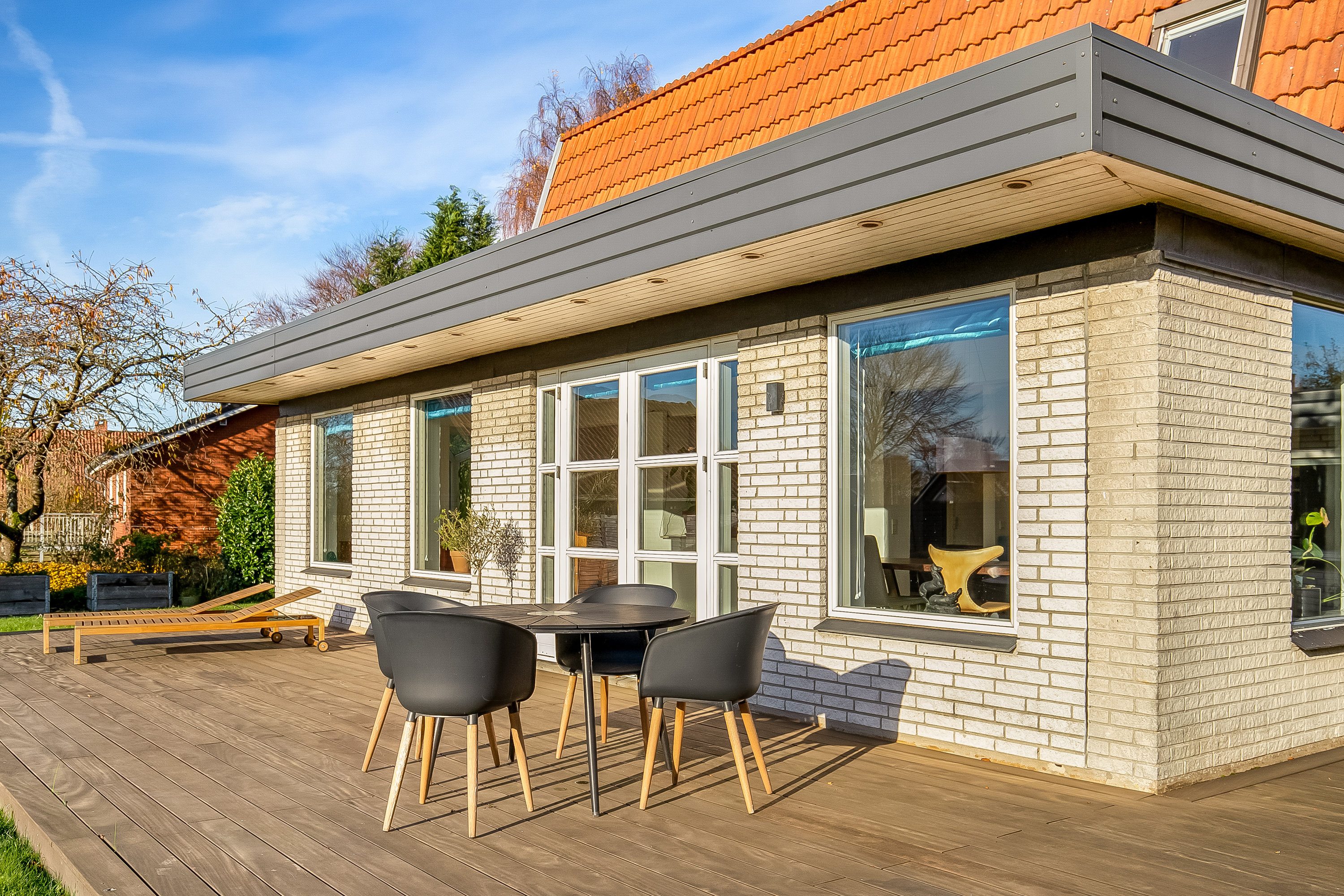 Fremhævet terrasse billede i fuldskærmstilstand. Billede af Østervang 4, Assendrup, 7120 Vejle Øst