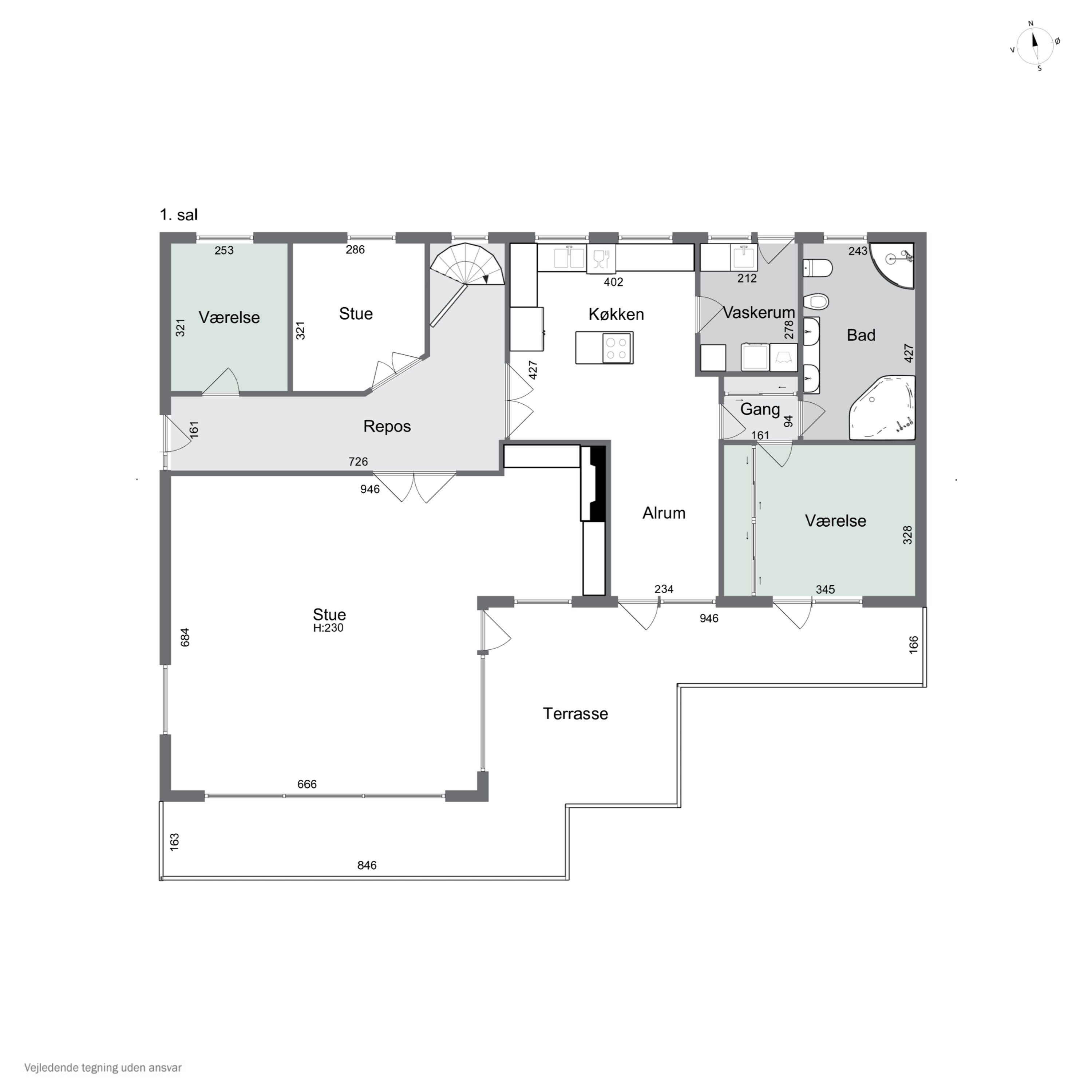 Plantegninger billede af Risumvej 36, 8600 Silkeborg
