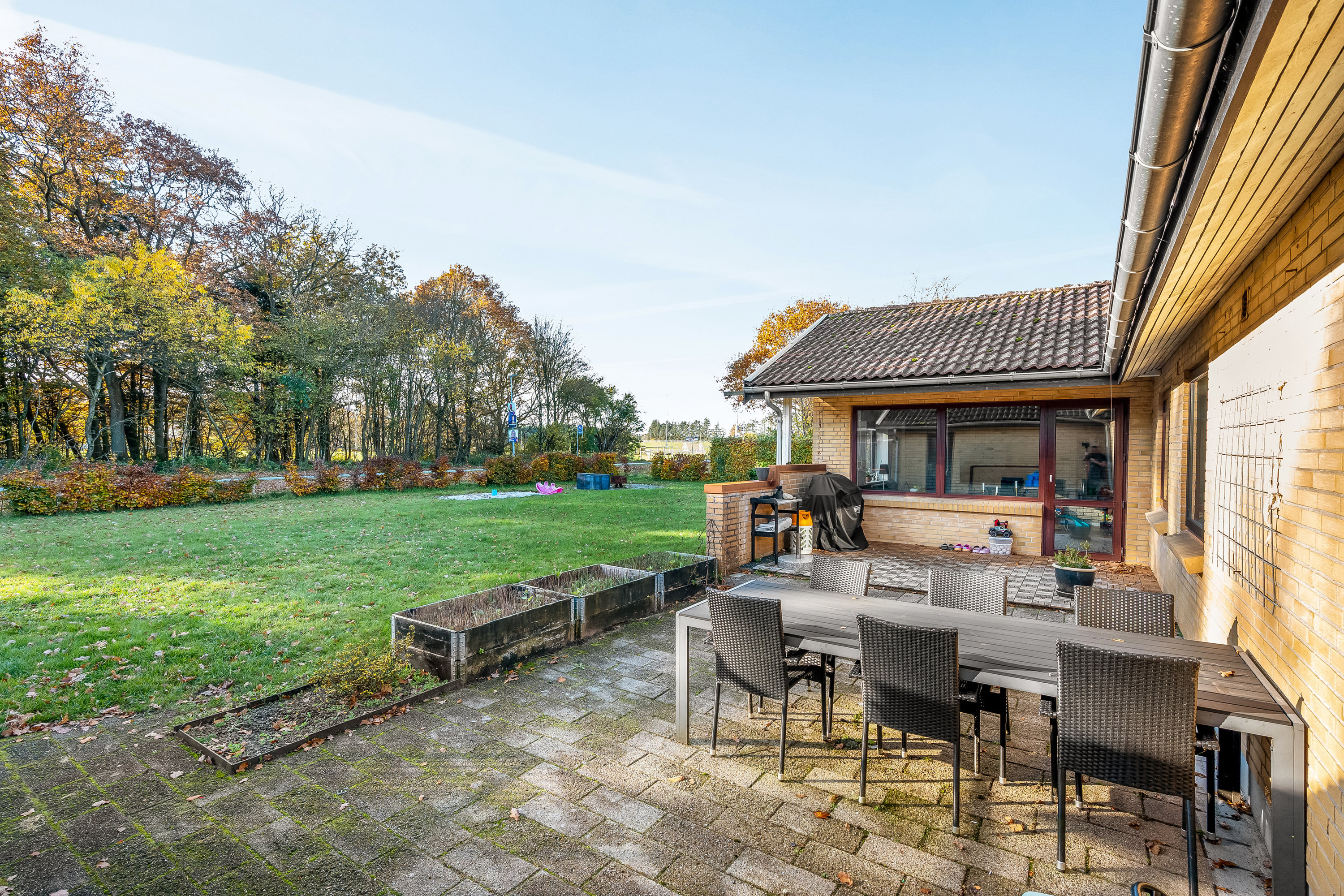 Fremhævet terrasse billede i fuldskærmstilstand. Billede af Aaparken 18, 6240 Løgumkloster