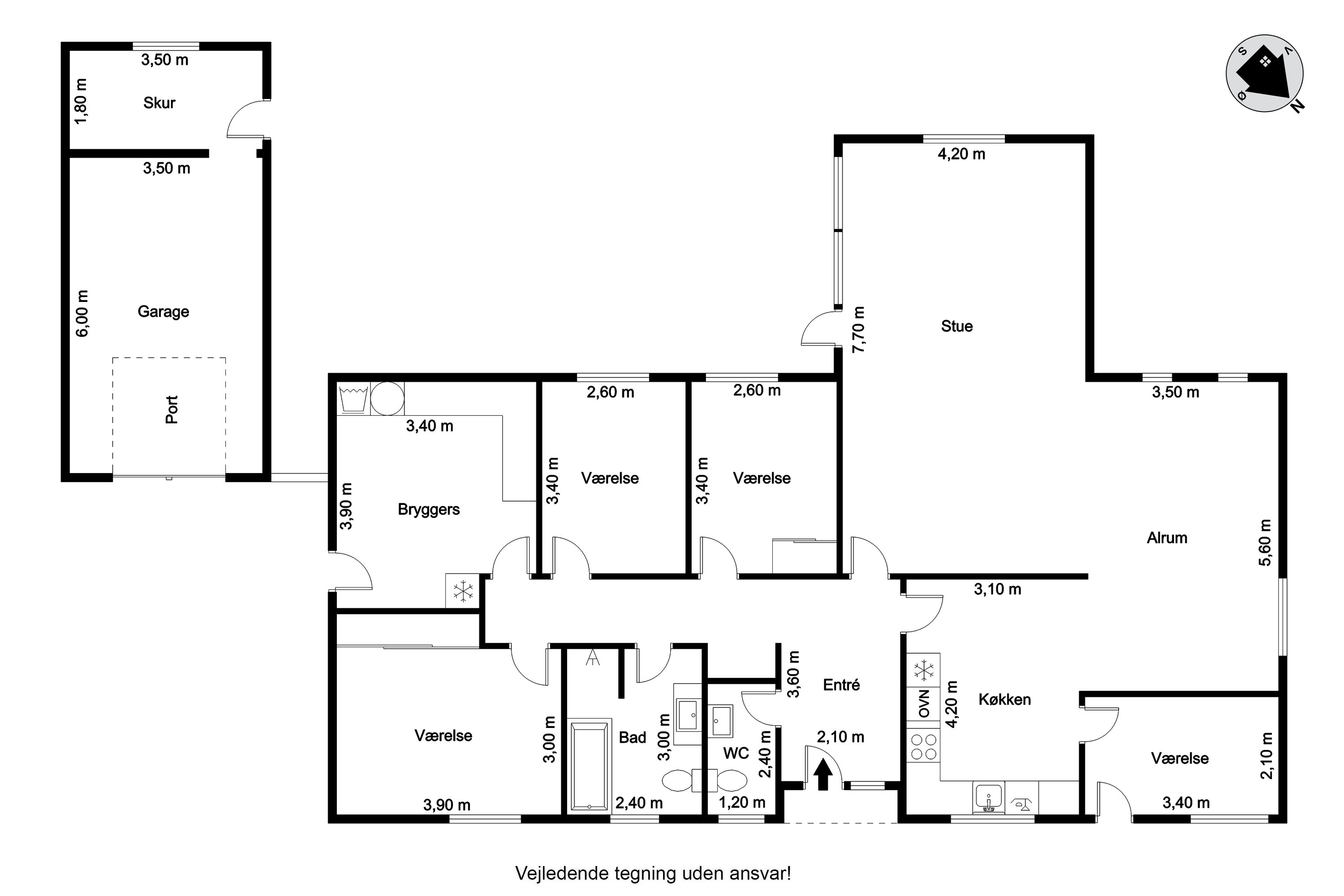 Plantegninger billede af Aaparken 18, 6240 Løgumkloster