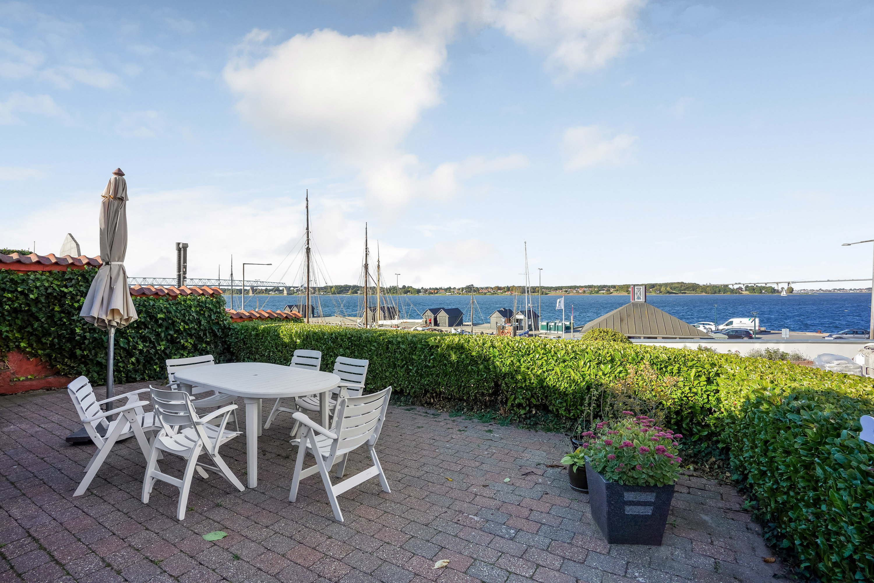 Fremhævet terrasse billede i fuldskærmstilstand. Billede af Brogade 2B, 1. 8., 5500 Middelfart