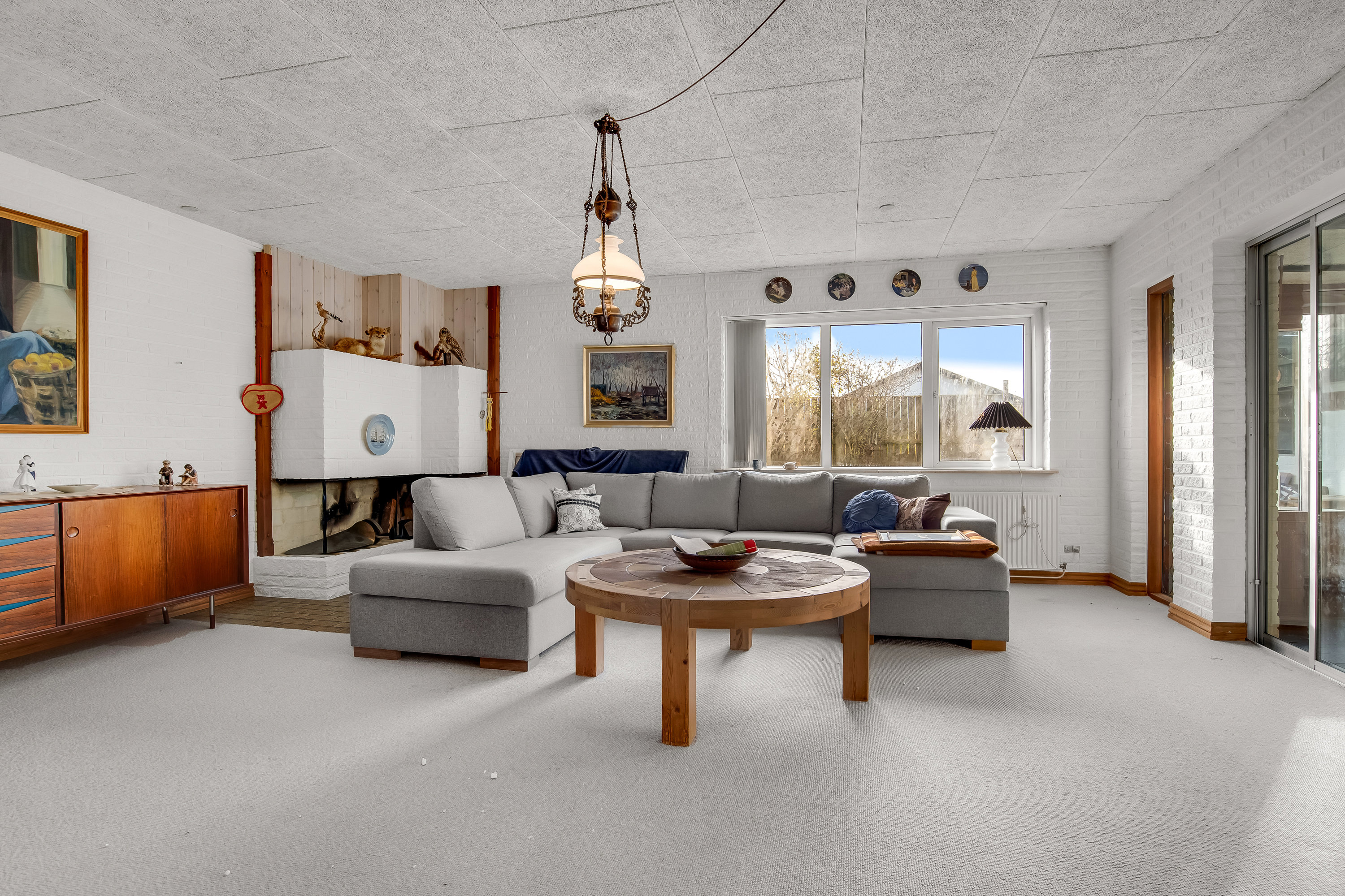 Fremhævet stue billede i fuldskærmstilstand. Billede af Klydevej 4, 7680 Thyborøn