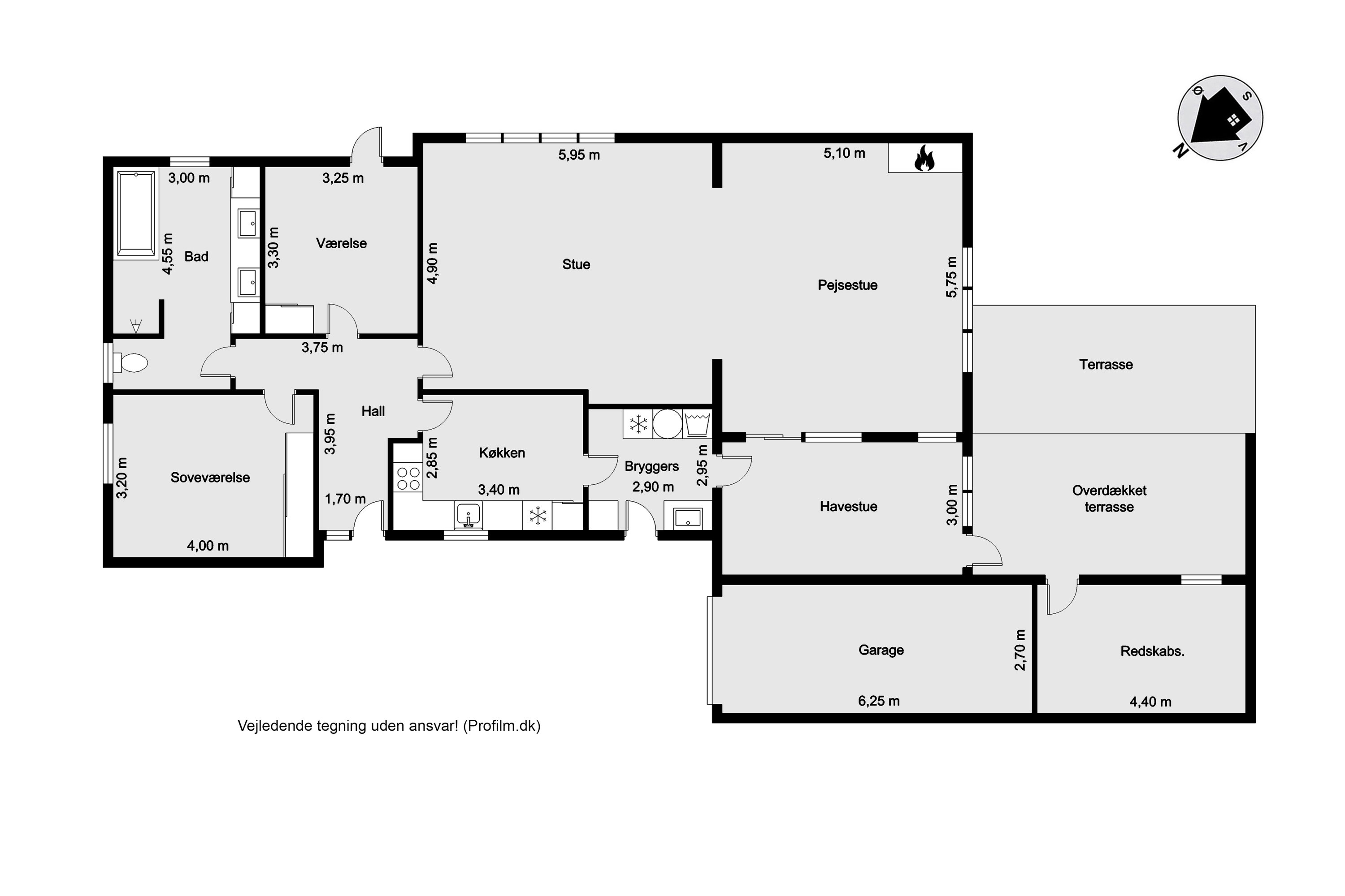 Plantegninger billede af Klydevej 4, 7680 Thyborøn