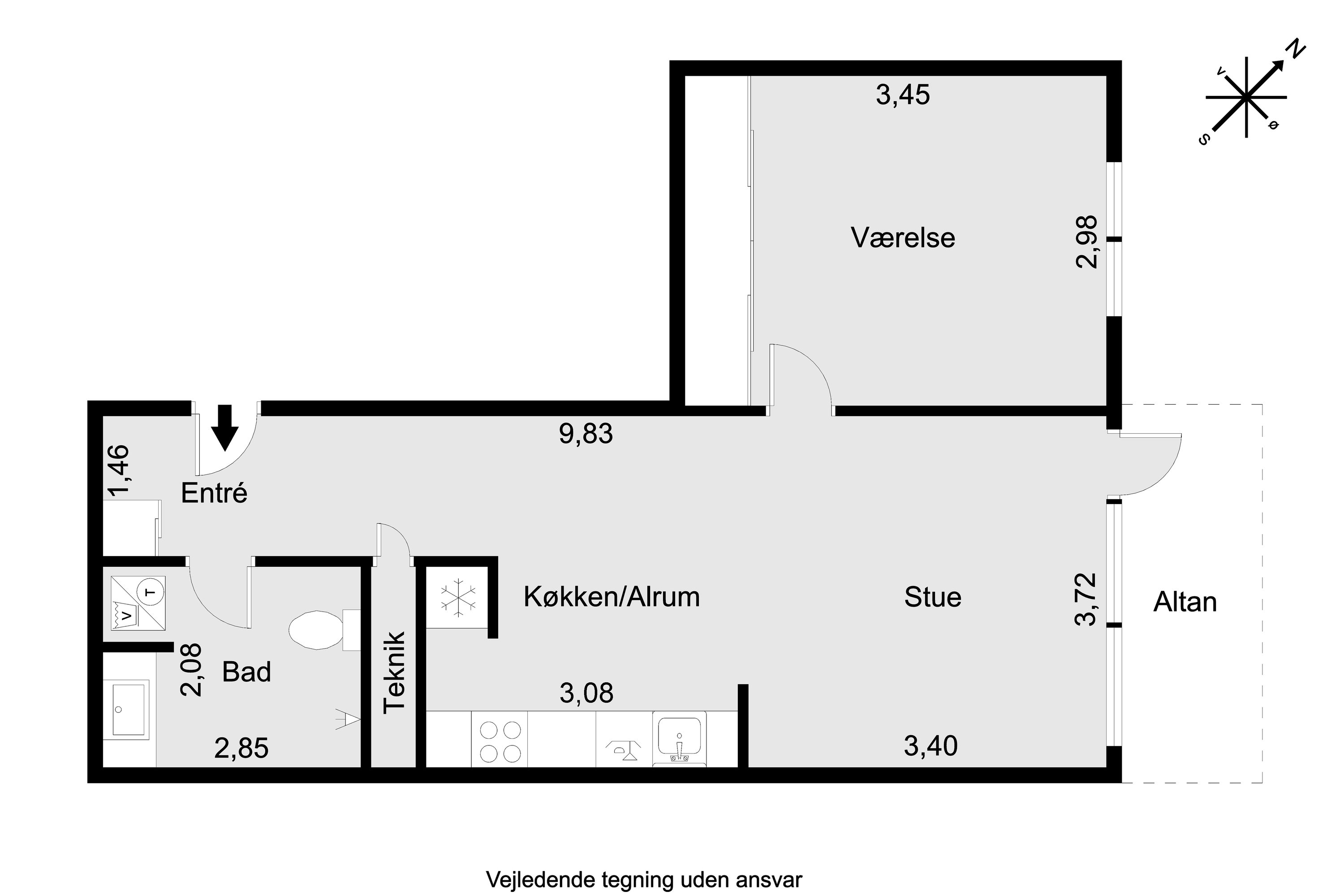 Plantegninger billede af Ceres Allé 7, 6. 1., 8000 Aarhus C