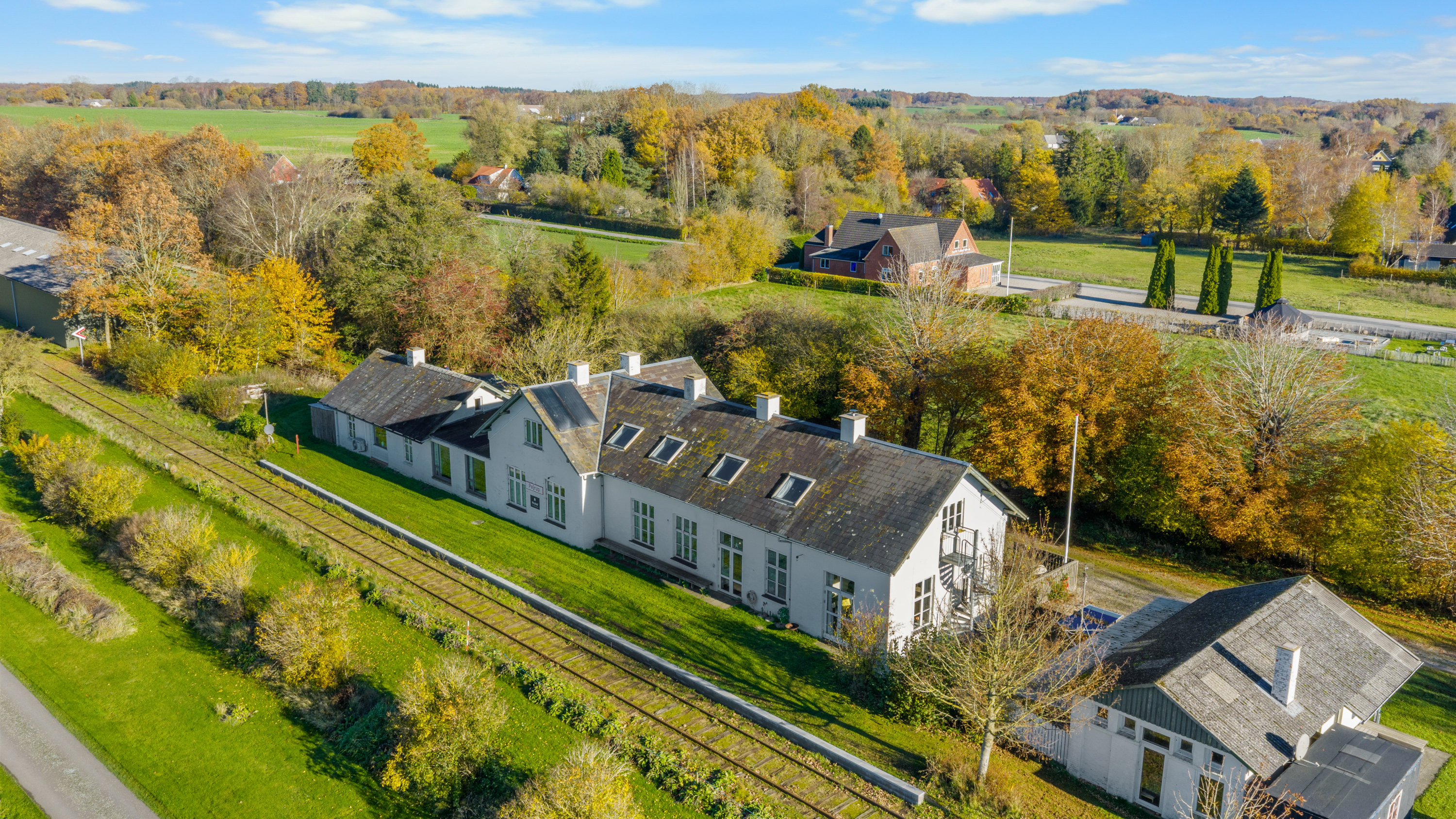 Miniaturebillede 1: luftfoto. Billede af Frederiksbergvej 20, Pejrup, 5600 Faaborg