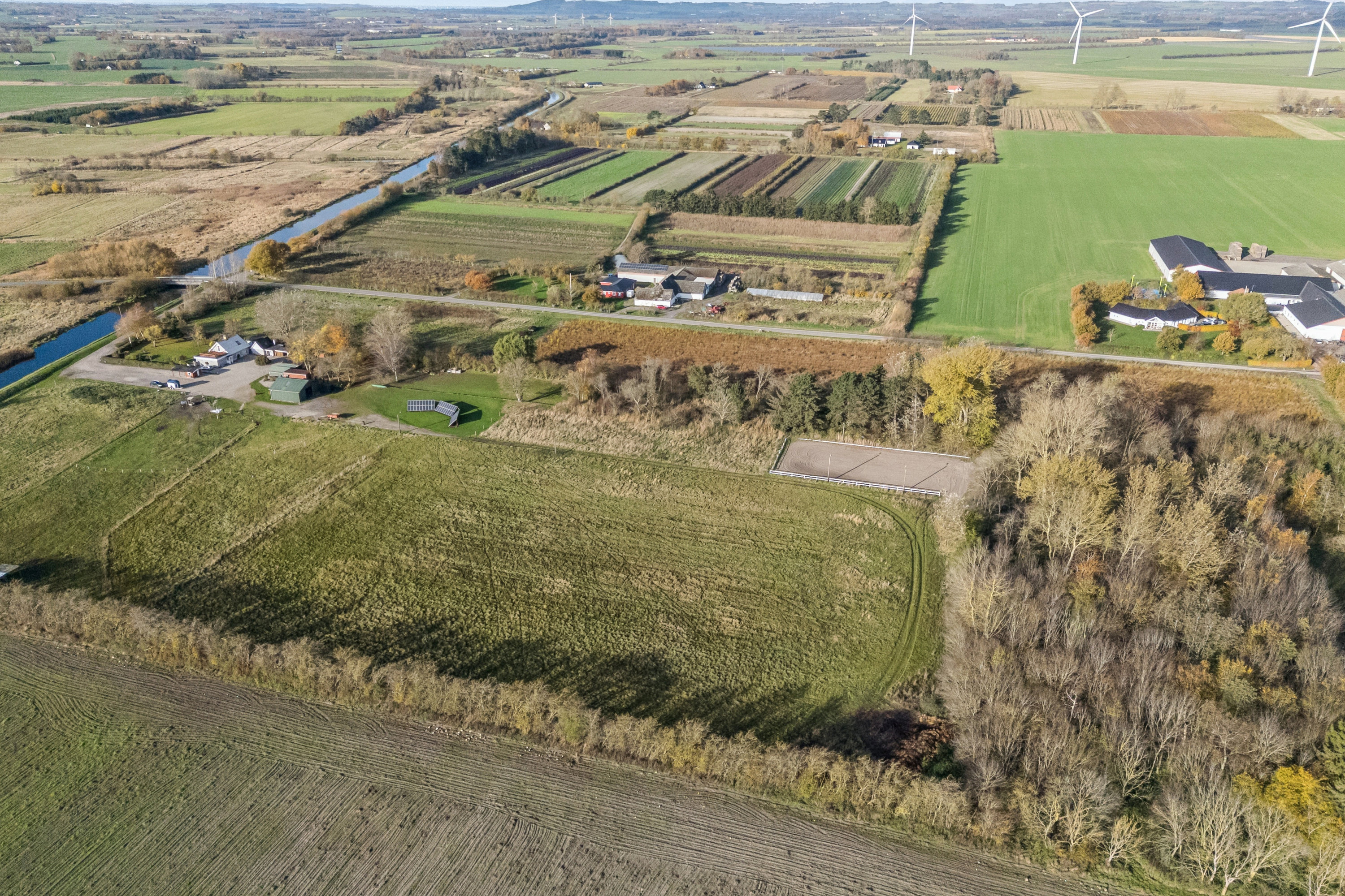 Fremhævet luftfoto billede i fuldskærmstilstand. Billede af Strandvejen 8, Lammefjorden, 4532 Gislinge