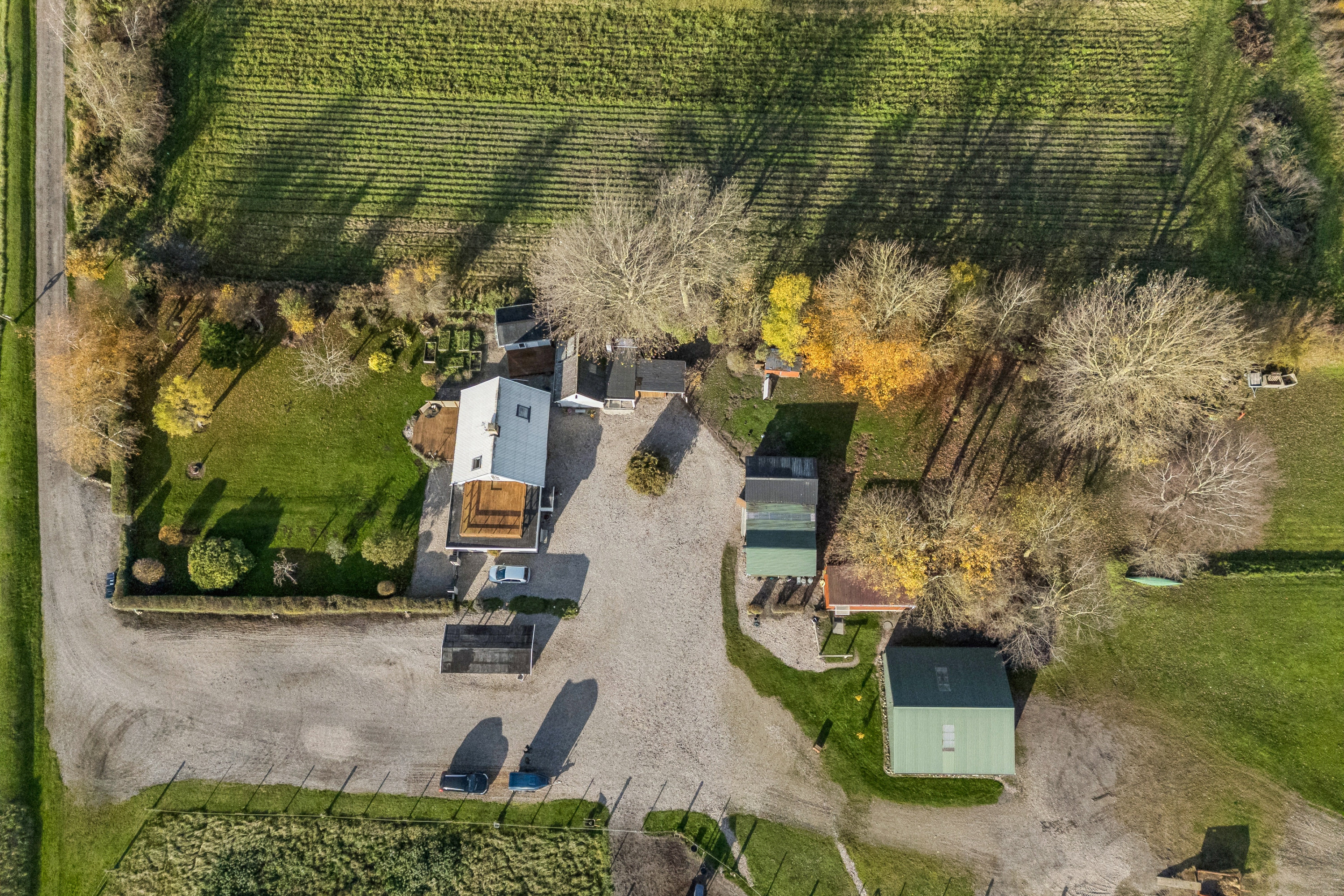Fremhævet luftfoto billede i fuldskærmstilstand. Billede af Strandvejen 8, Lammefjorden, 4532 Gislinge