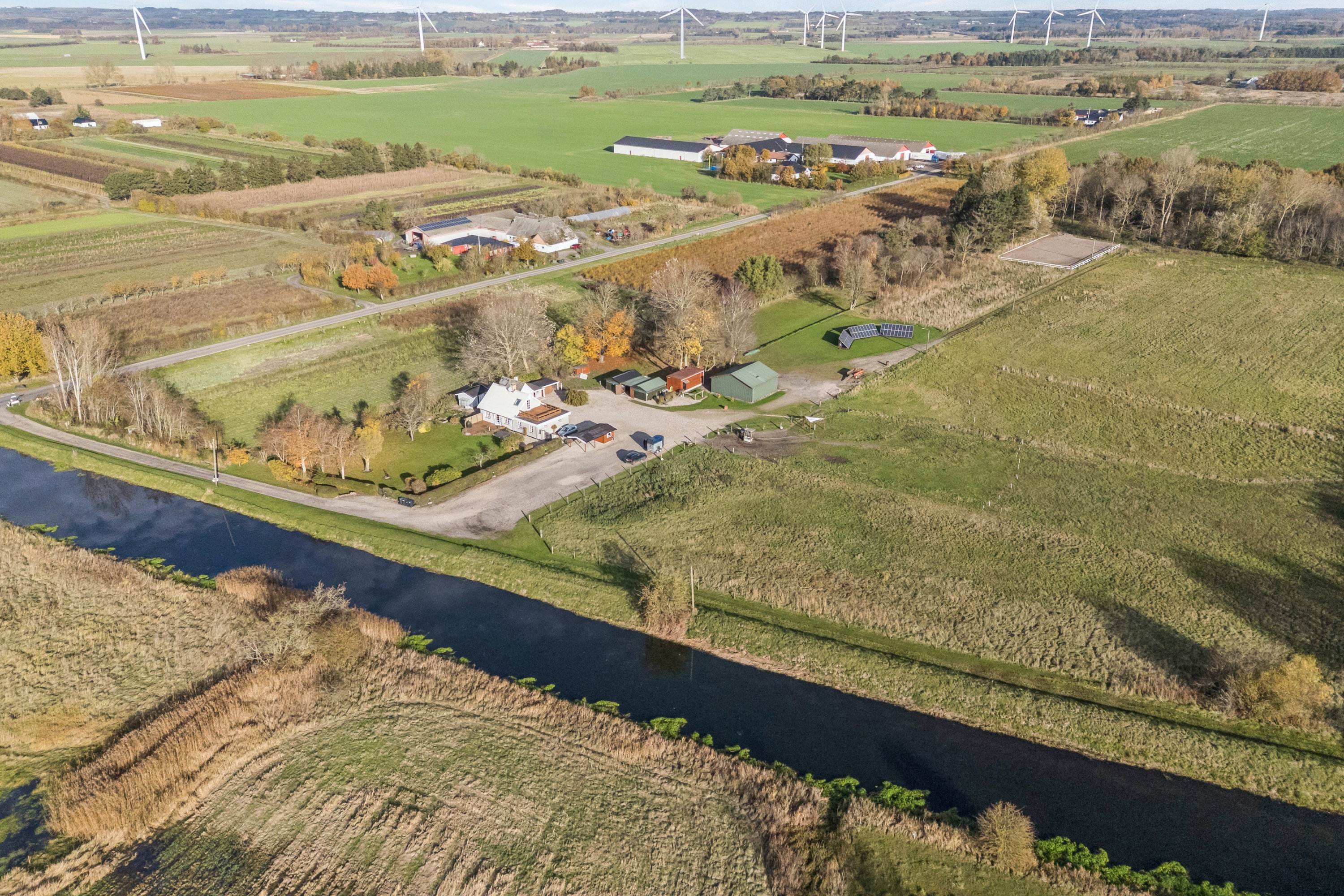 Fremhævet luftfoto billede i fuldskærmstilstand. Billede af Strandvejen 8, Lammefjorden, 4532 Gislinge