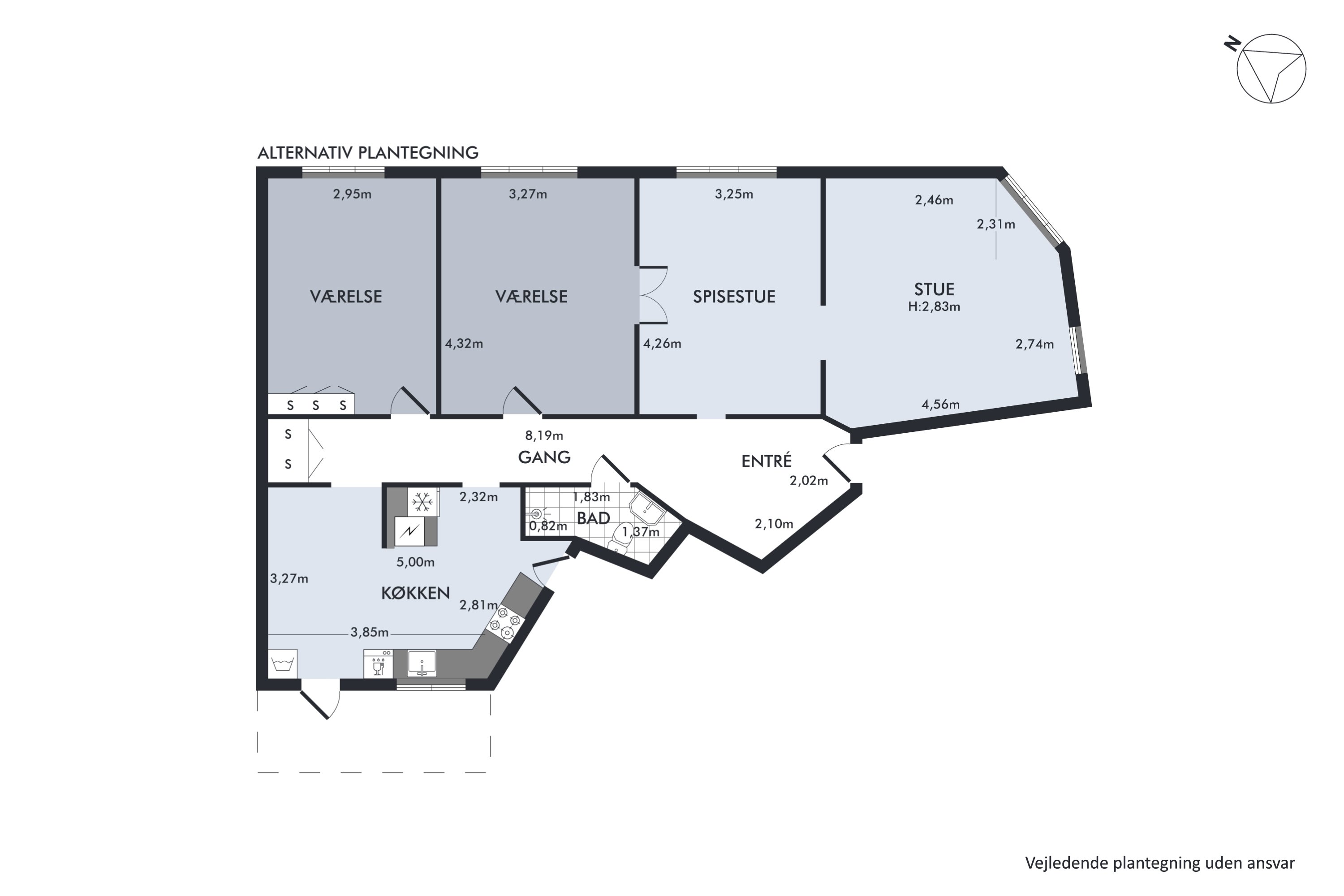 Plantegninger billede af Jagtvej 137, 3. th., 2200 København N