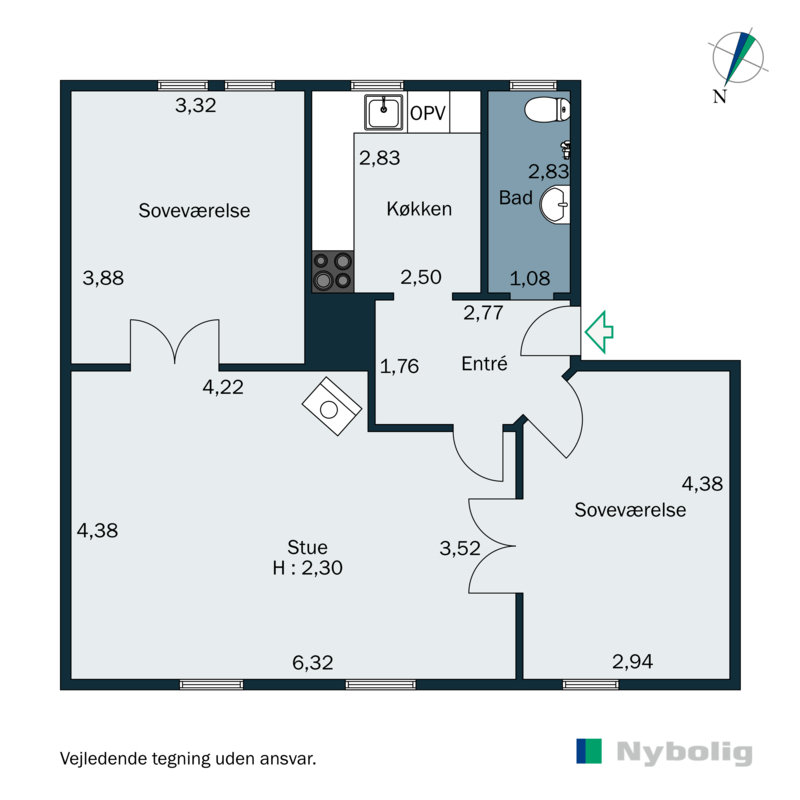 Plantegninger billede af Nørre Voldgade 70, 5., 1358 København K