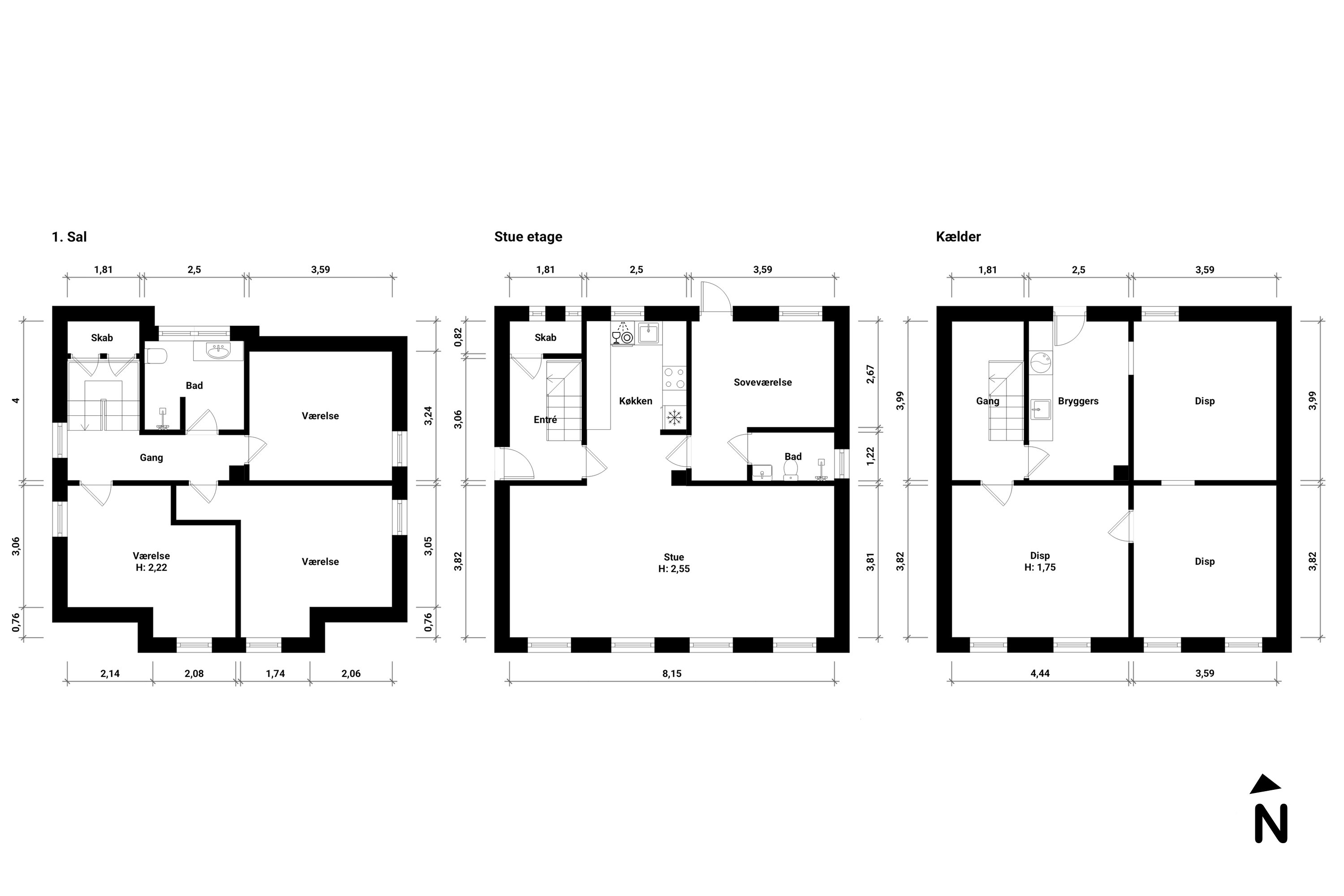 Plantegninger billede af Østerbrogade 109, 4800 Nykøbing F