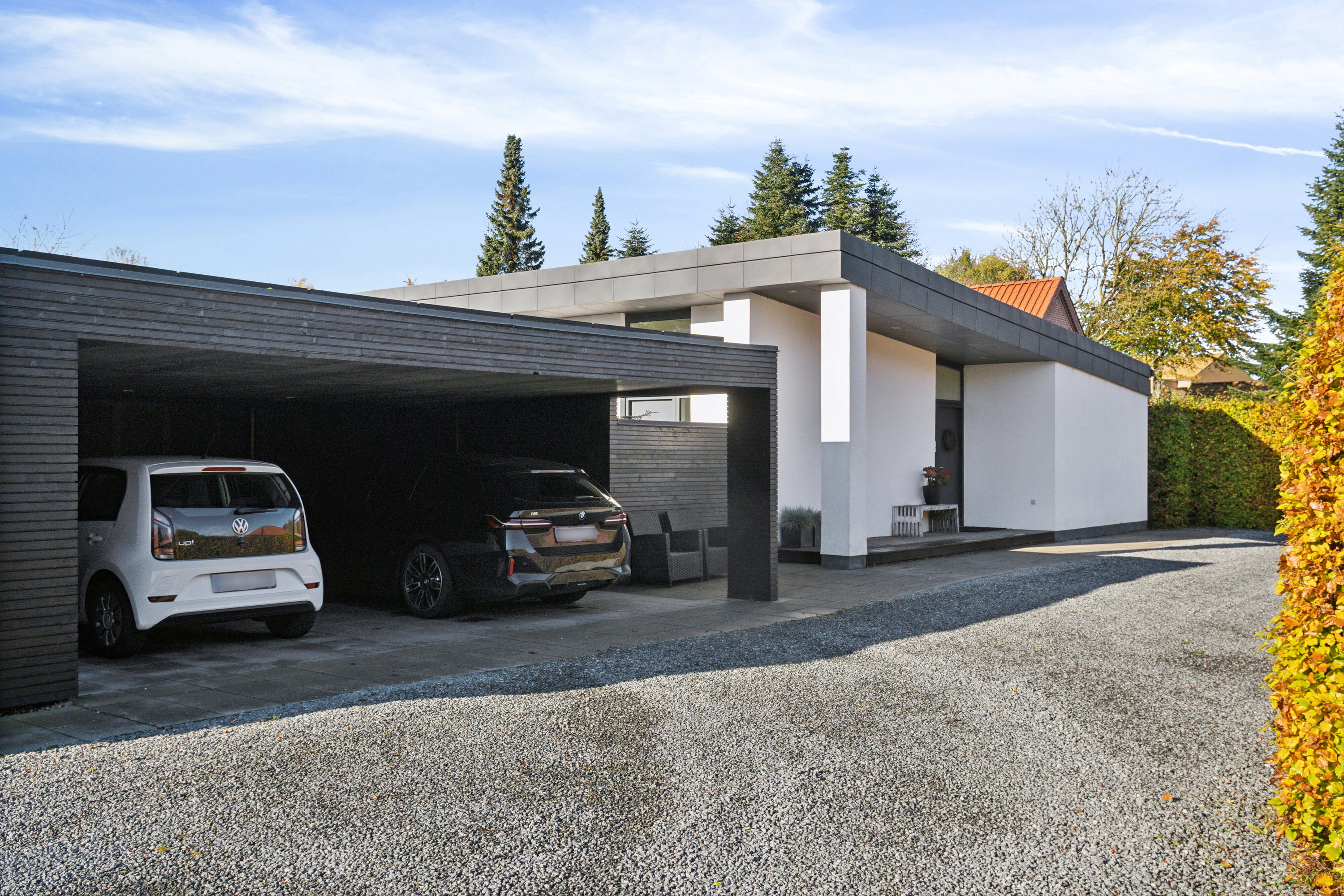 Fremhævet set fra vejen billede i fuldskærmstilstand. Billede af Elmehøjvej 21A, Skåde, 8270 Højbjerg