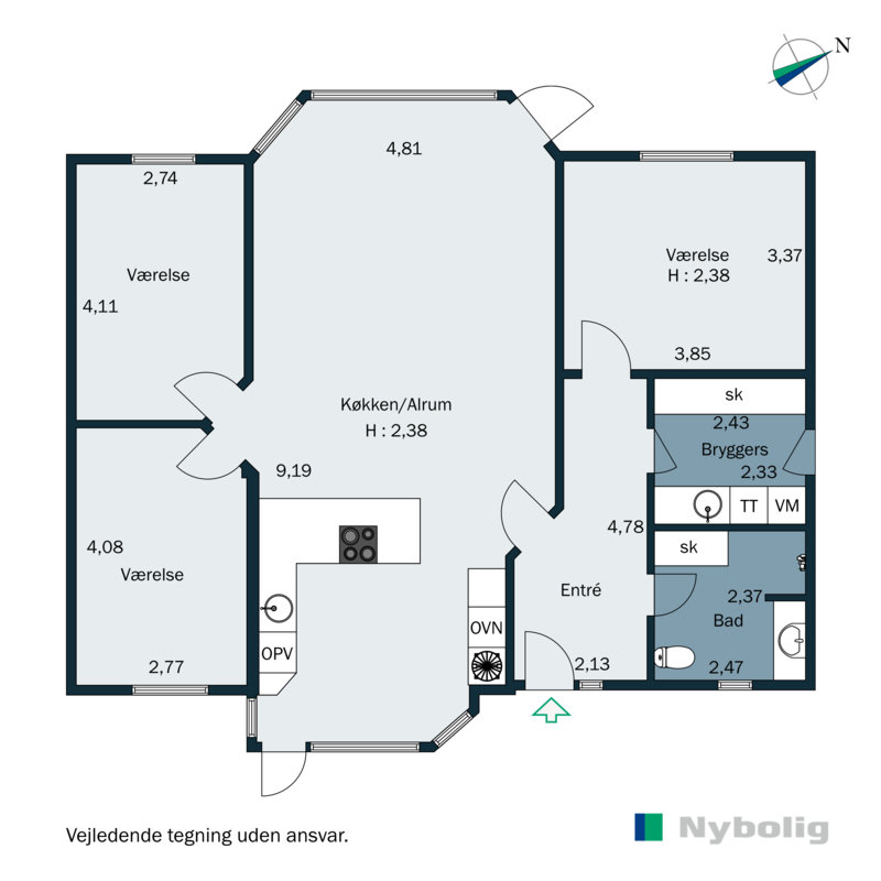 Plantegninger billede af Kildeagervej 248, 8361 Hasselager