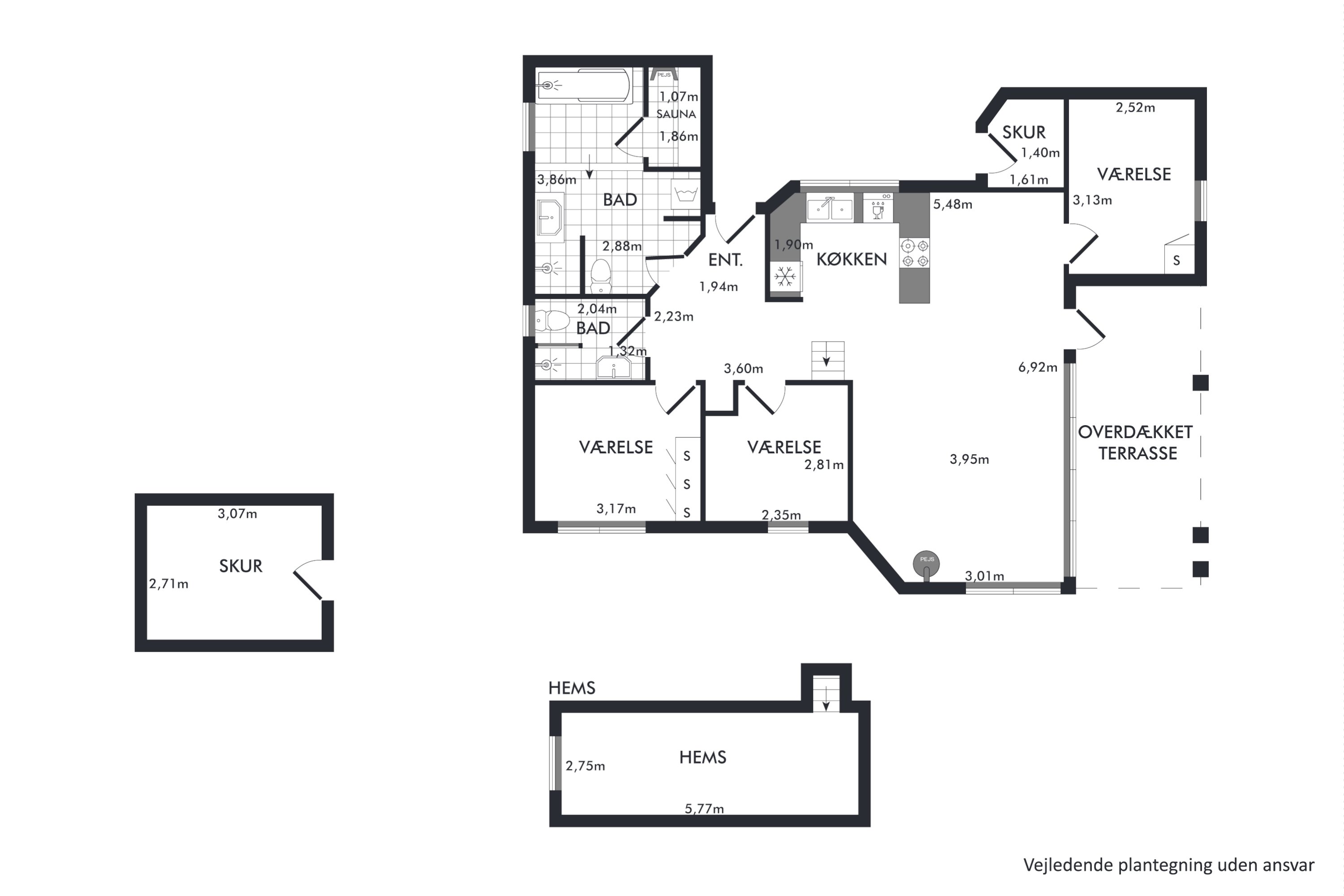 Plantegninger billede af Solbærhaven 21, Øster Hurup, 9560 Hadsund