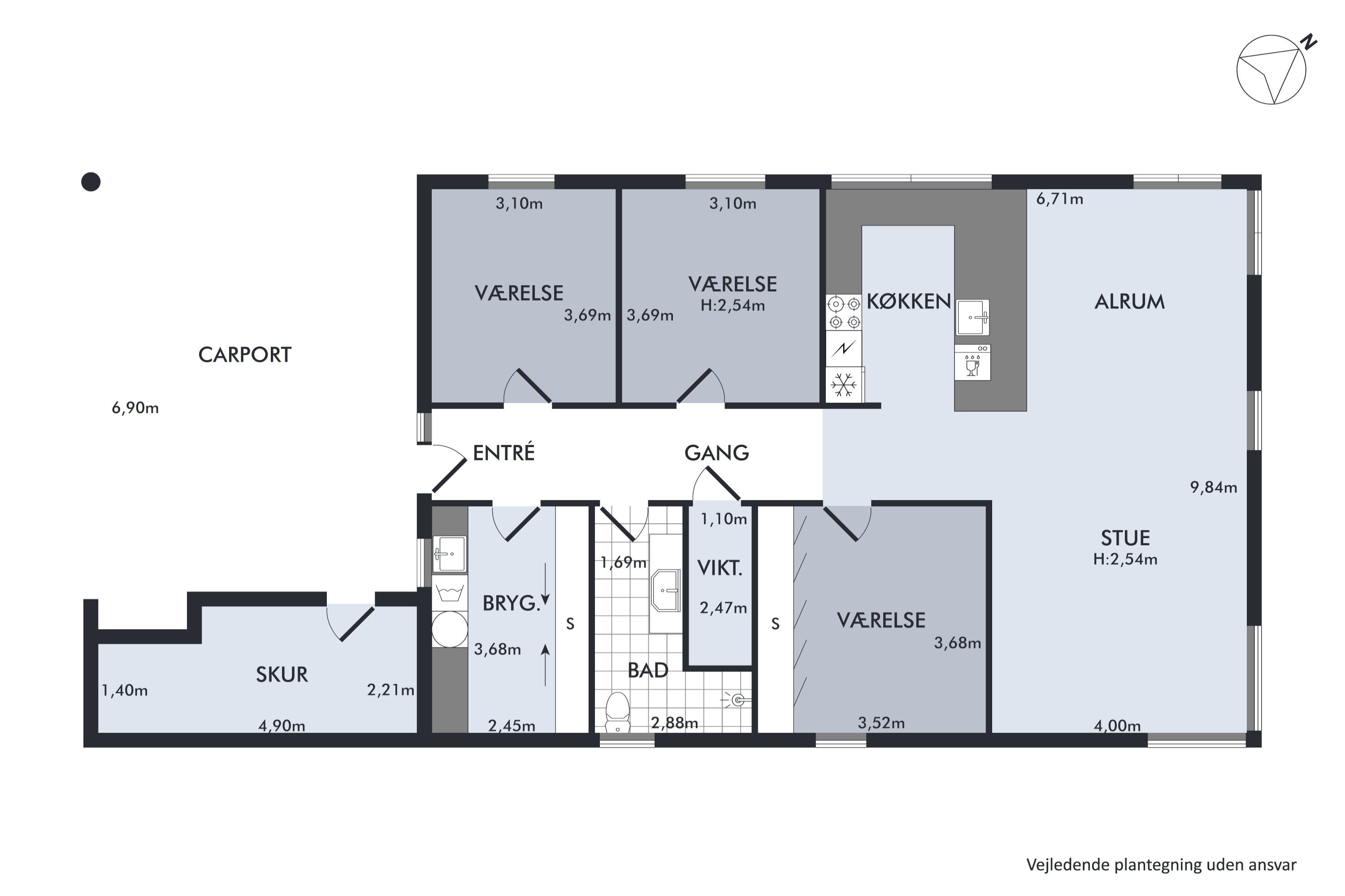 Plantegninger billede af Holmebakken 26, 8382 Hinnerup
