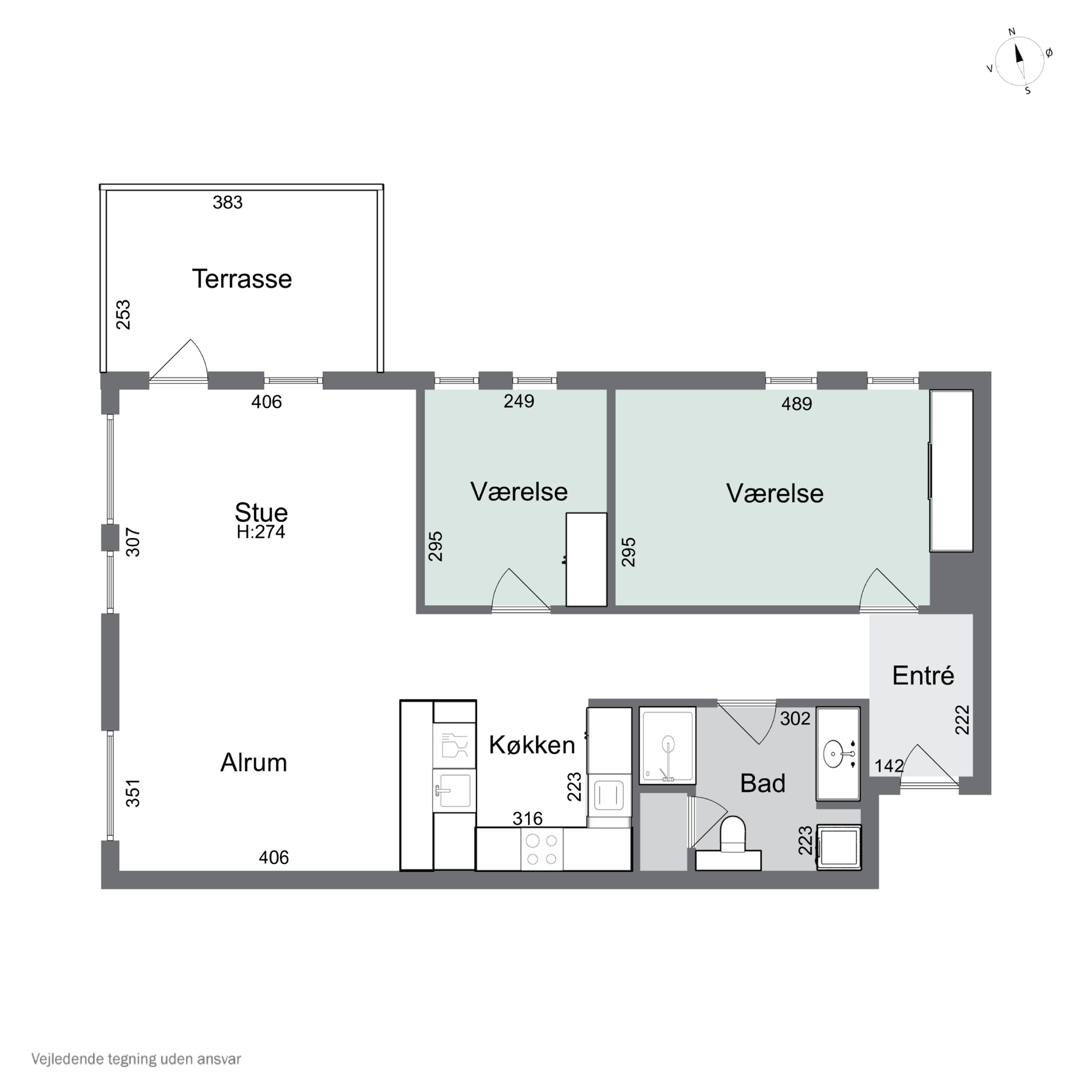 Plantegninger billede af Islands Brygge 36C, st.. 3., 2300 København S