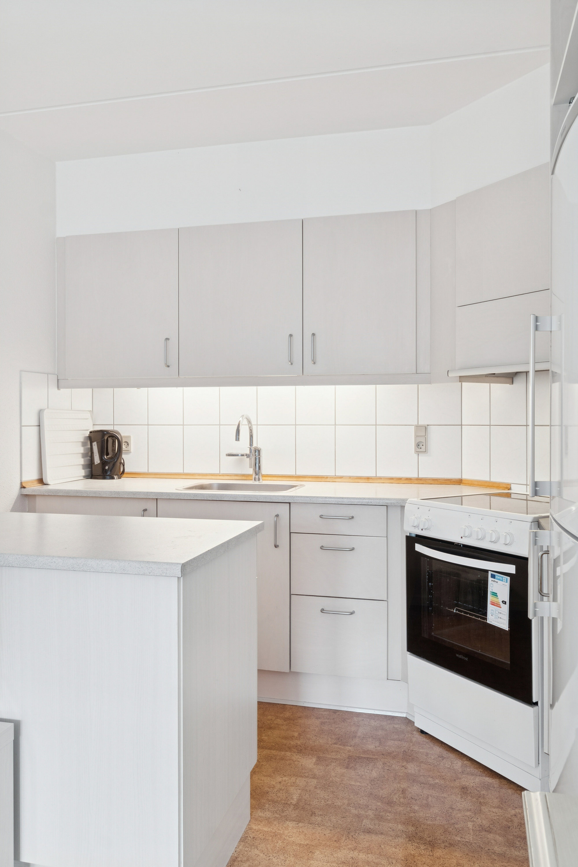 Fremhævet køkken billede i fuldskærmstilstand. Billede af Grønnegade 25, st.. mf., 4700 Næstved