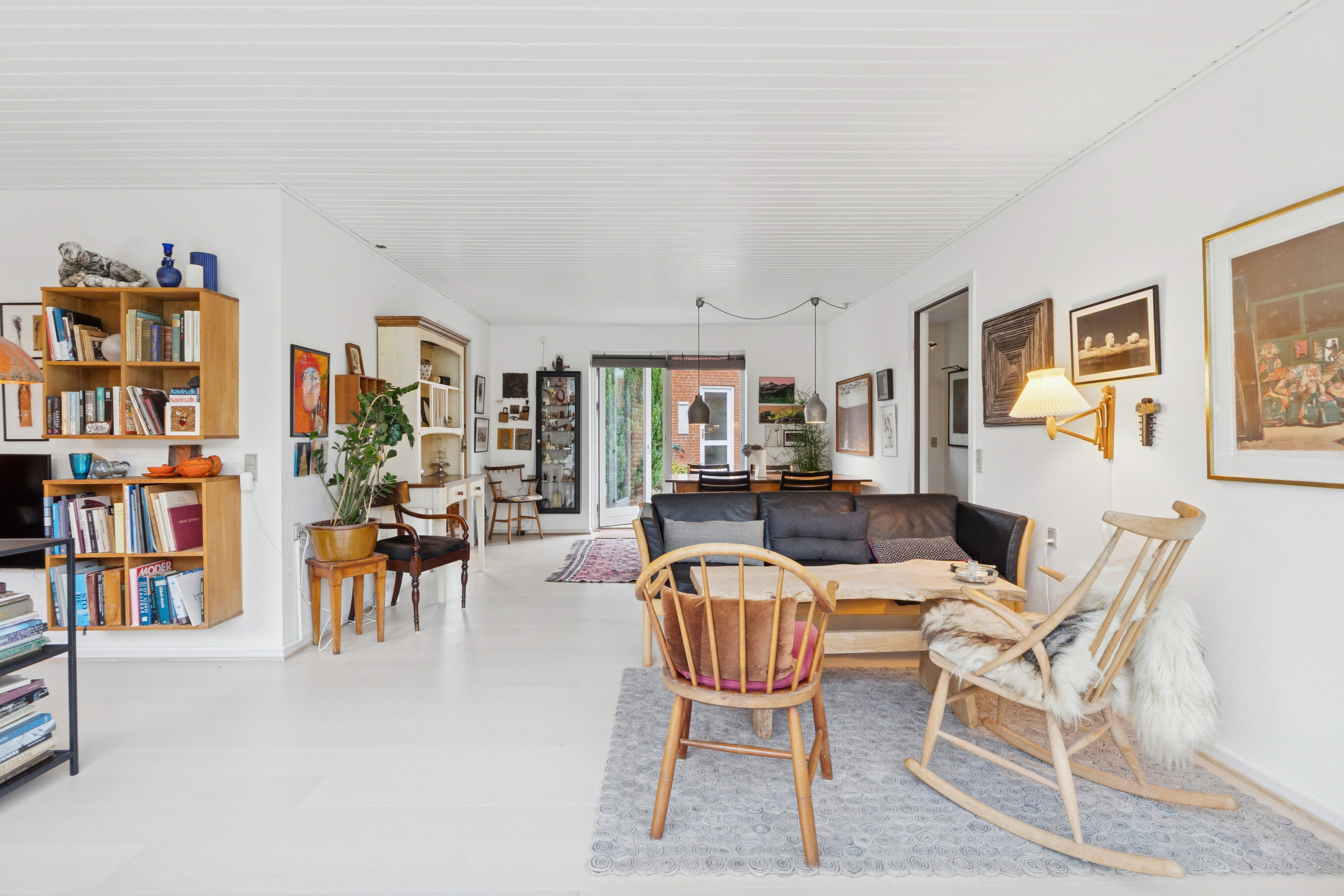 Fremhævet stue billede i fuldskærmstilstand. Billede af Jørgen Kroghs Vej 80, 7430 Ikast