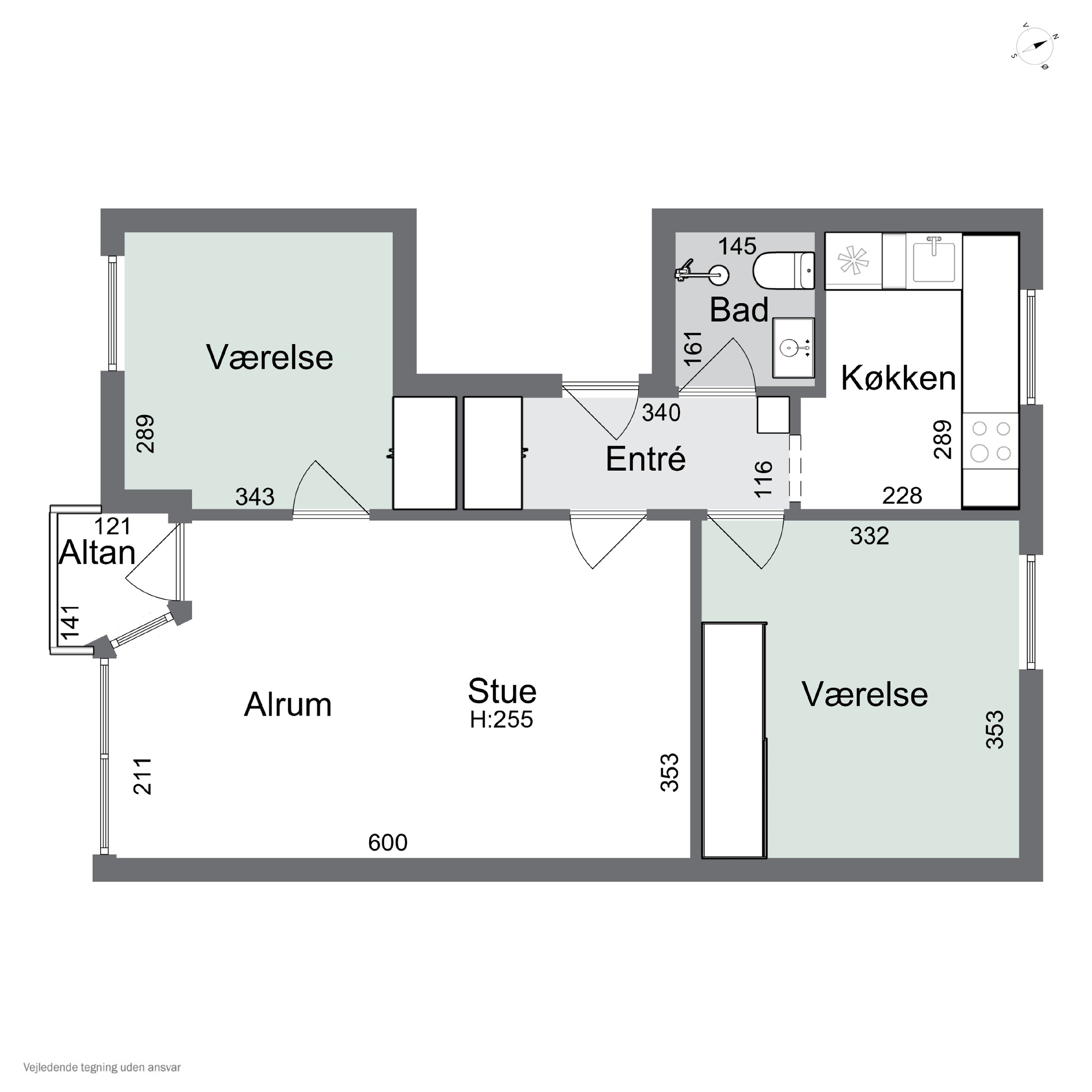 Plantegninger billede af Østerbæksvej 14, 1. th., 5230 Odense M