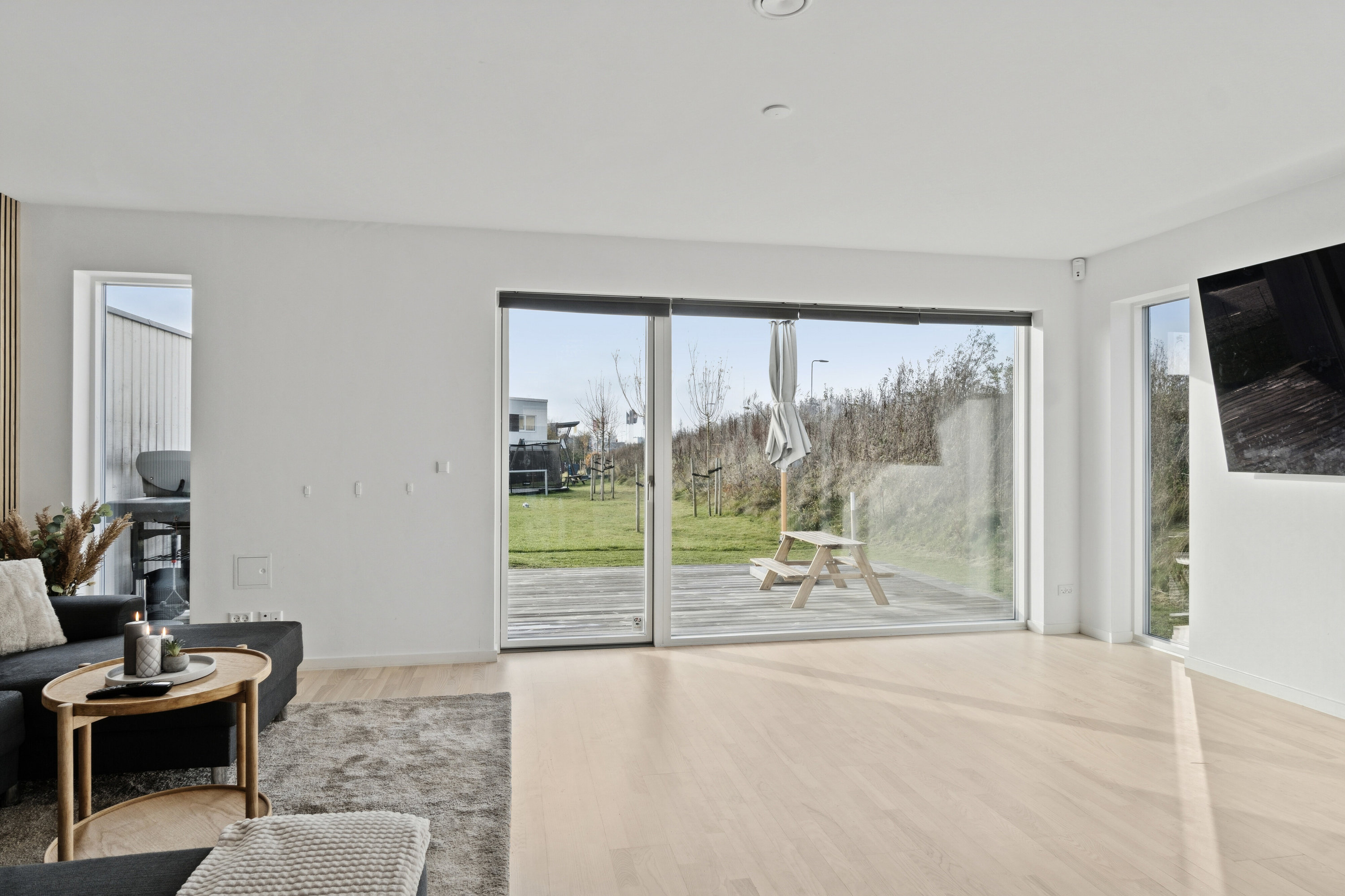 Fremhævet stue billede i fuldskærmstilstand. Billede af Torpet 78, 4300 Holbæk